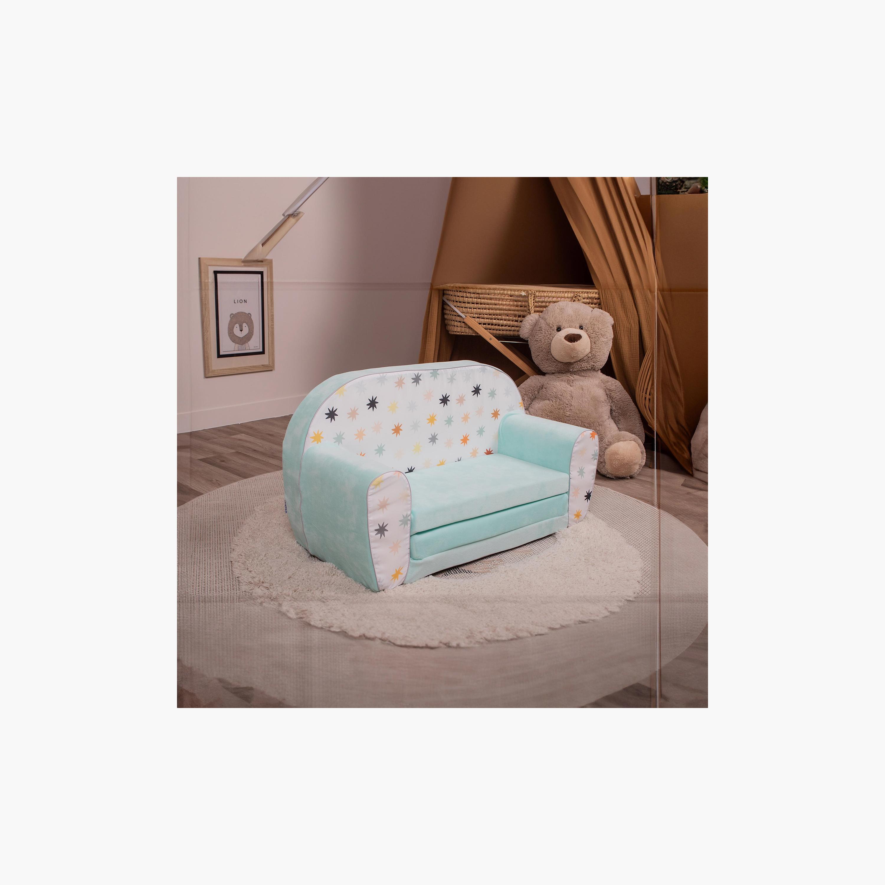 Delsit Stars Printed Sofa Cum Bed - Multicolour-baby-nursery-furniture-chairsandtables-image-3