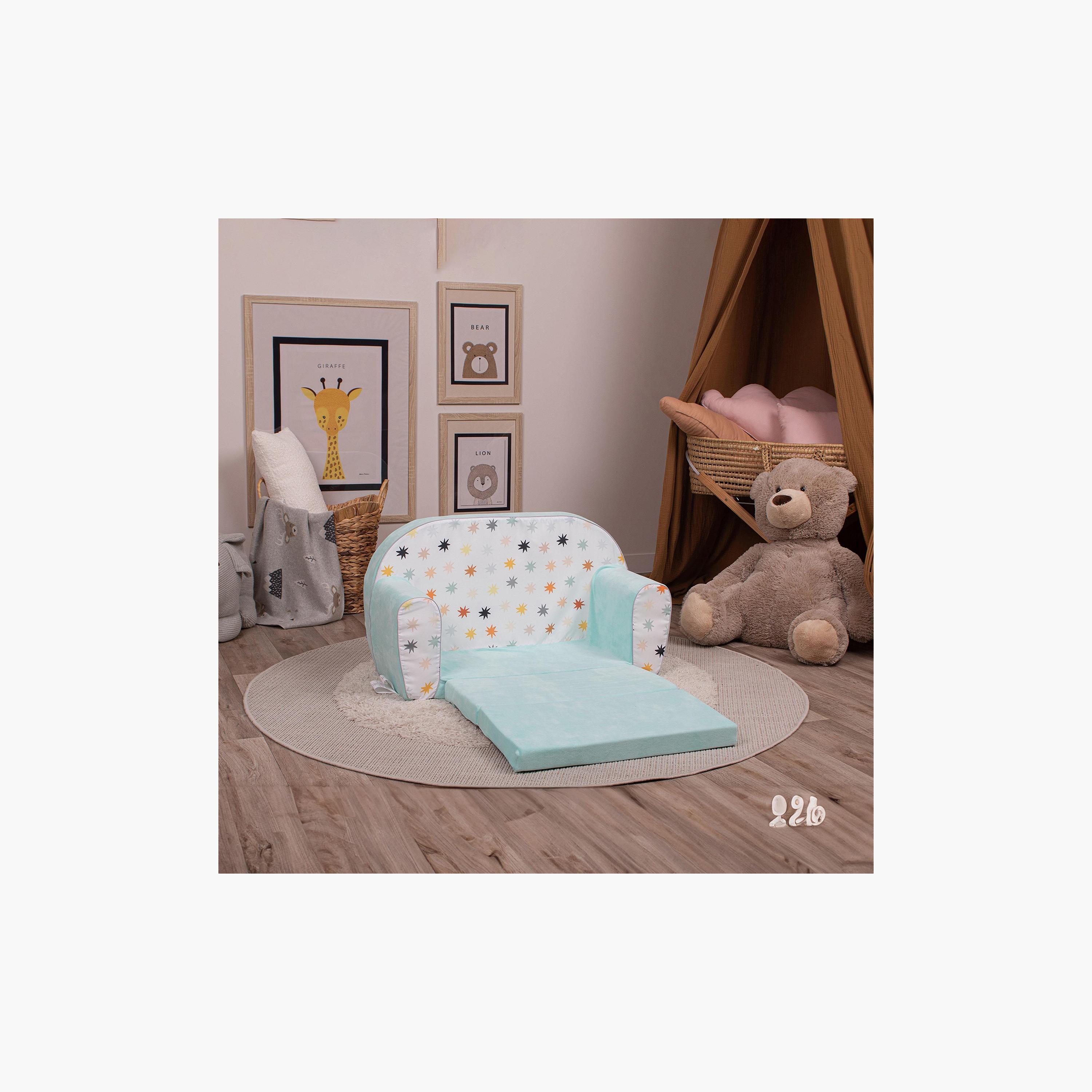 Delsit Stars Printed Sofa Cum Bed - Multicolour-baby-nursery-furniture-chairsandtables-image-4