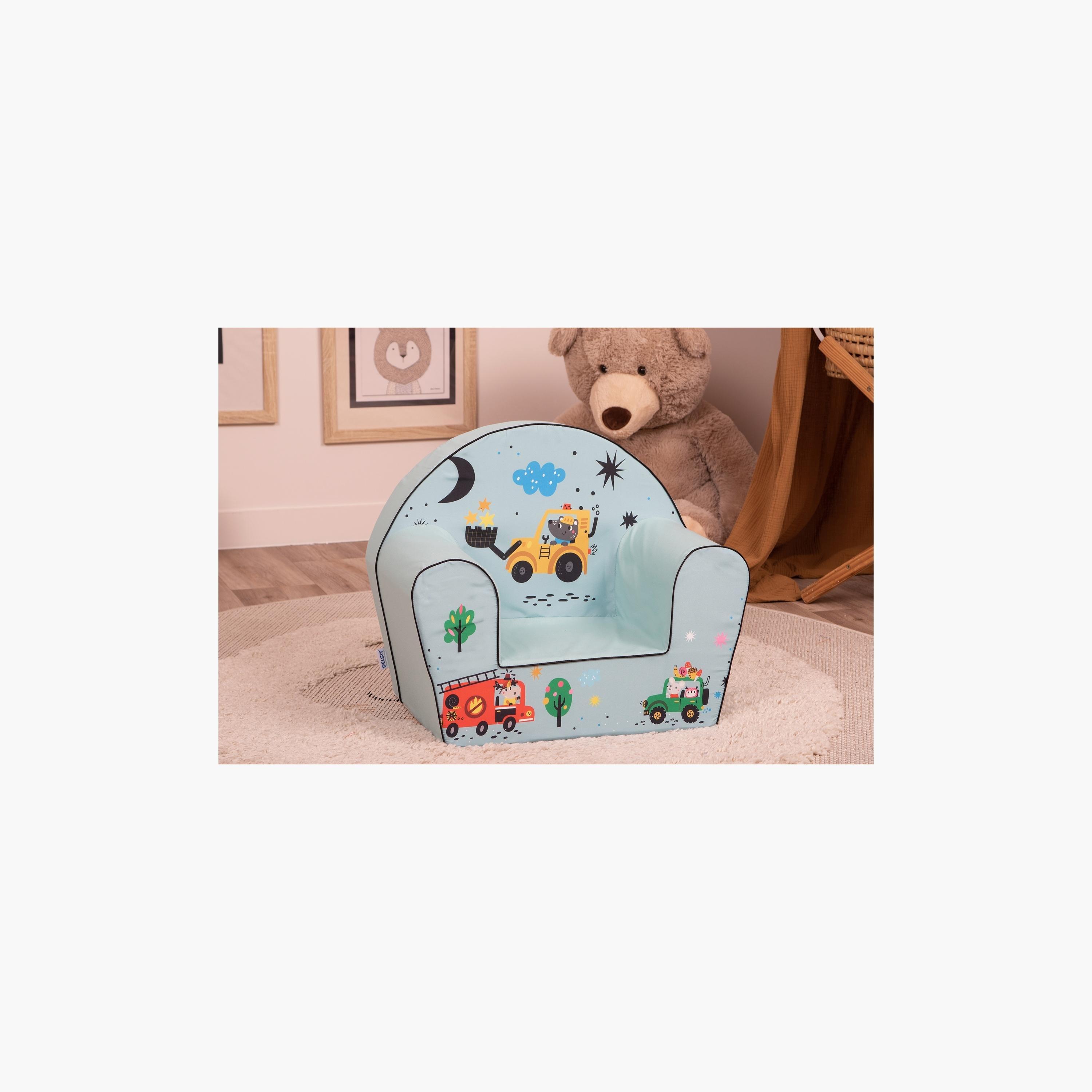 Delsit Printed Arm Chair - Night Excavator-baby-nursery-furniture-chairsandtables-image-2