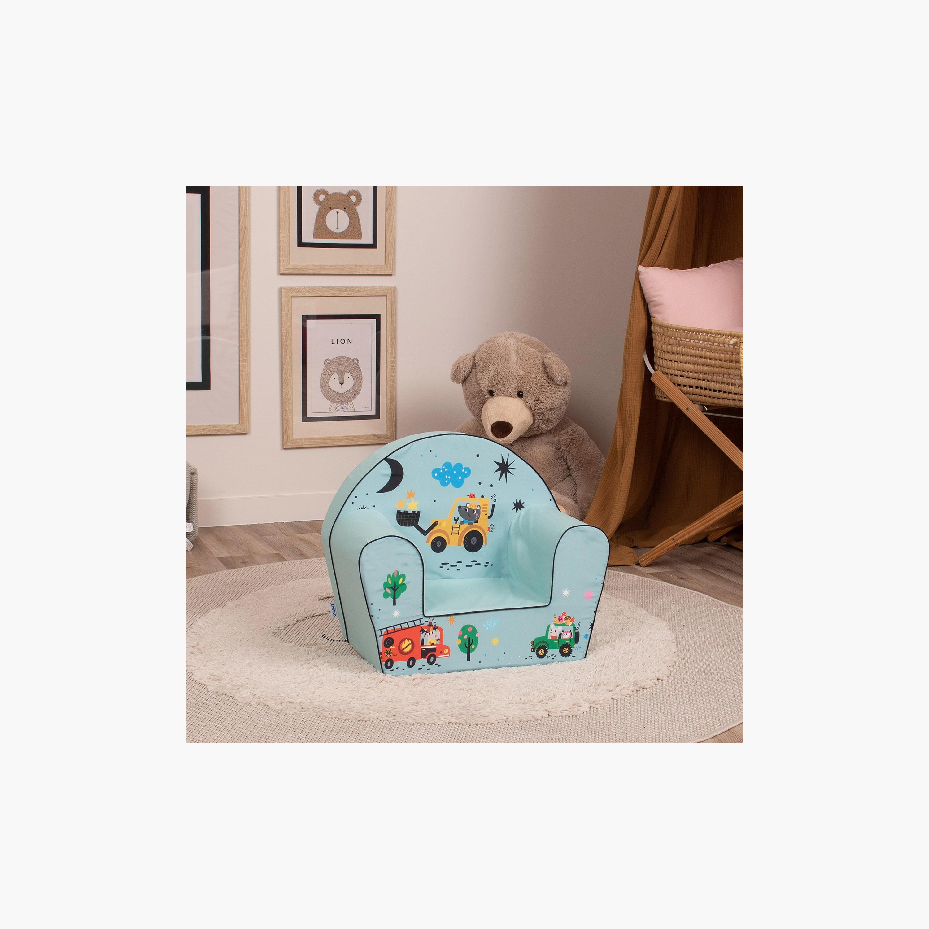 Delsit Printed Arm Chair - Night Excavator-baby-nursery-furniture-chairsandtables-image-3