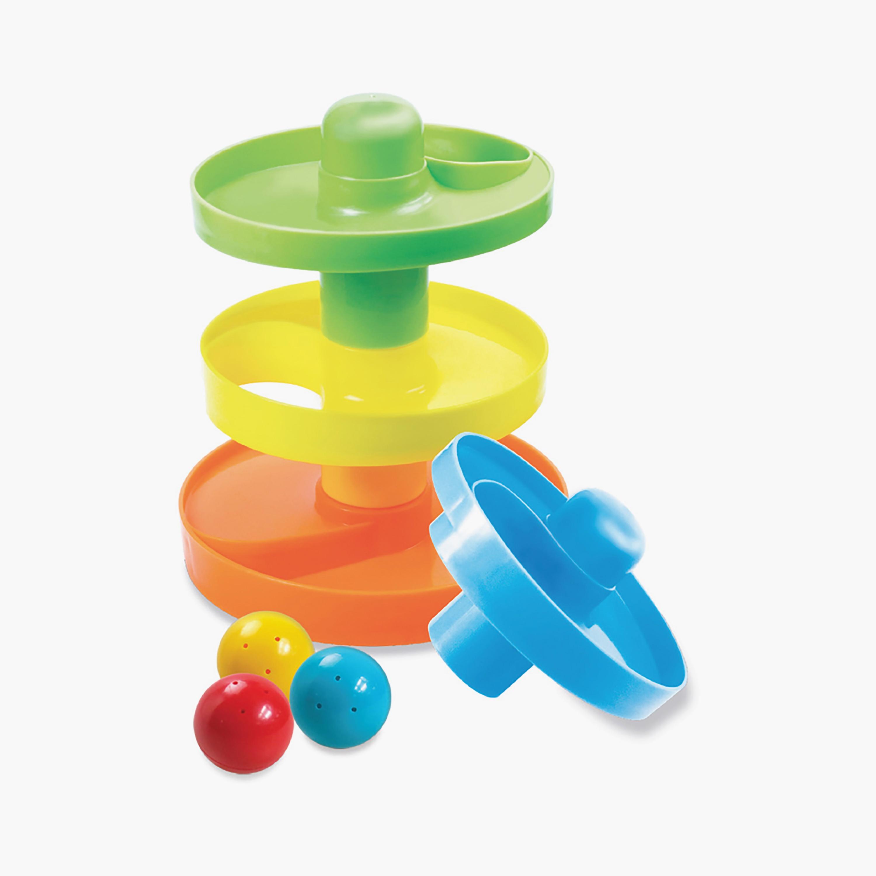 Moon Spiral Ball Ramp Tower - Ball Drop & Roll Activity Playsets, 12 Months+-toys-playfigures-actionplaysets-image-1