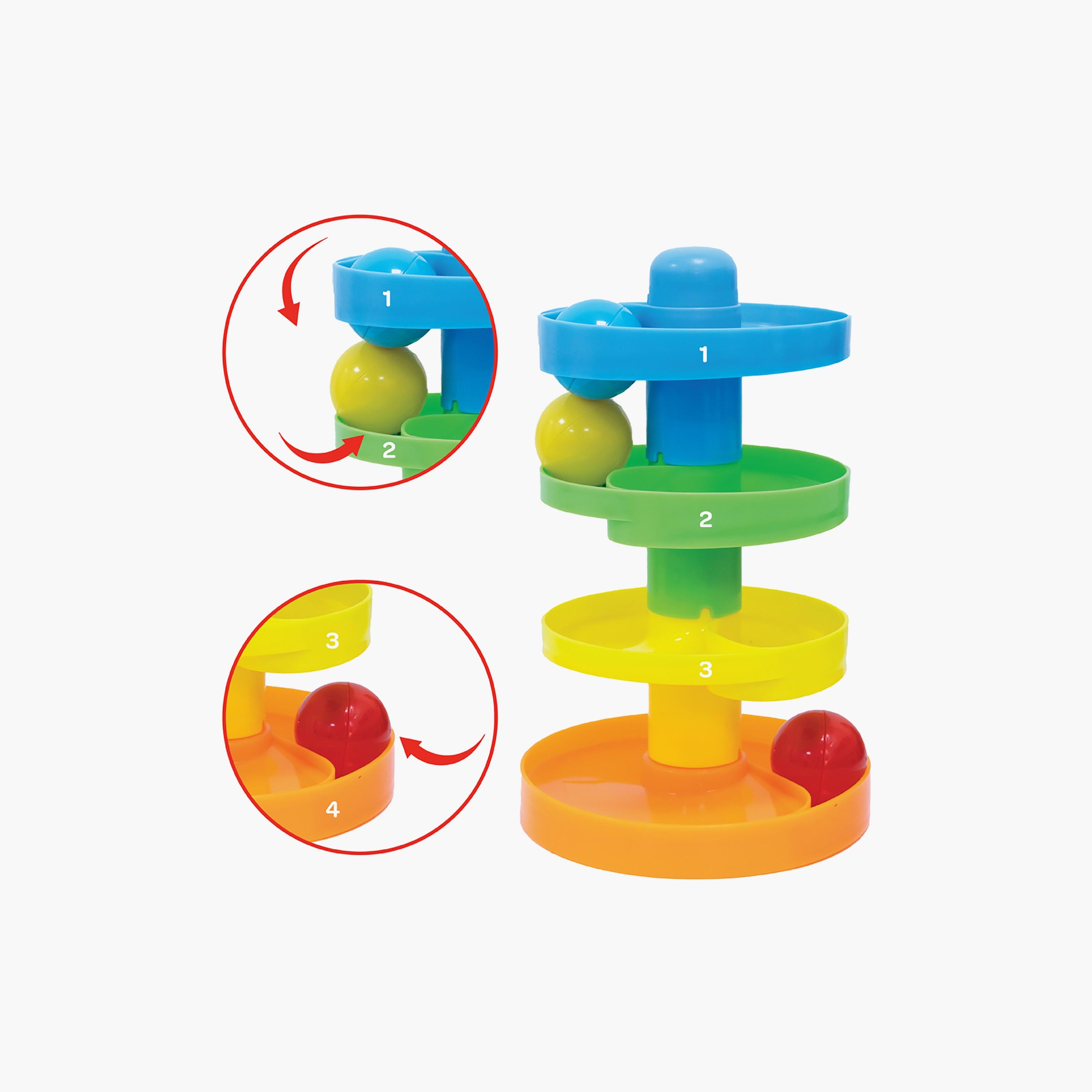 Moon Spiral Ball Ramp Tower - Ball Drop & Roll Activity Playsets, 12 Months+-toys-playfigures-actionplaysets-image-4