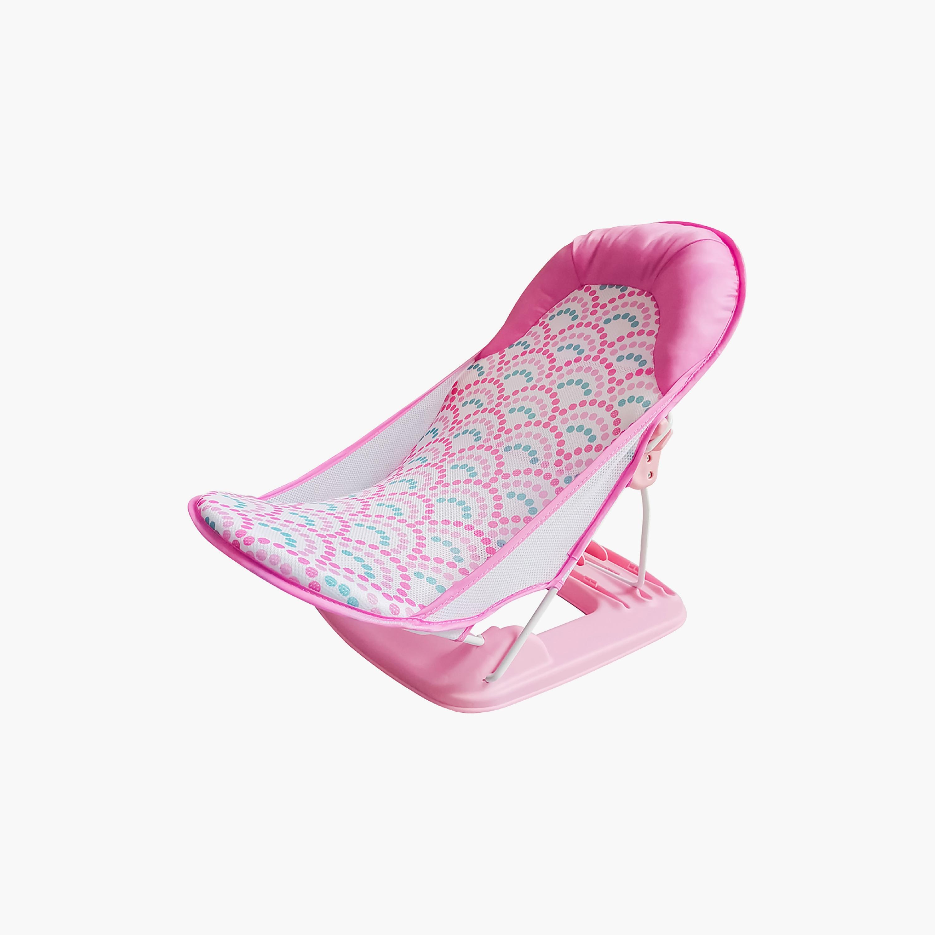 Moon Foldable Baby Bather, Pink-baby-bathandcare-bathtubs-image-1