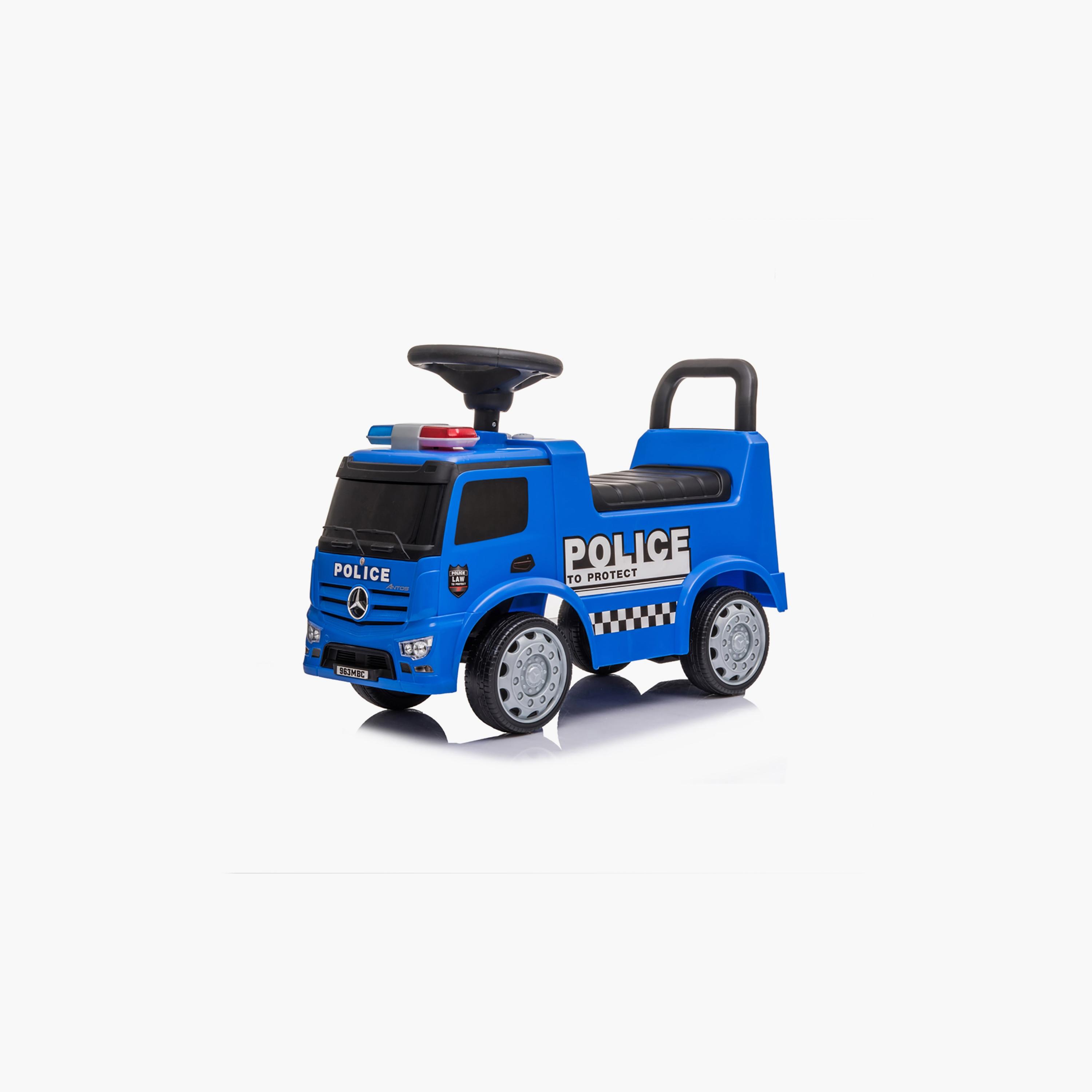 شاحنة شرطة ركوب مرخصة من مرسيدس بنز من موون، حمراء، 12-36 شهرًا-toys-outdoor-bikesandrideons-electricvehicles-image-1