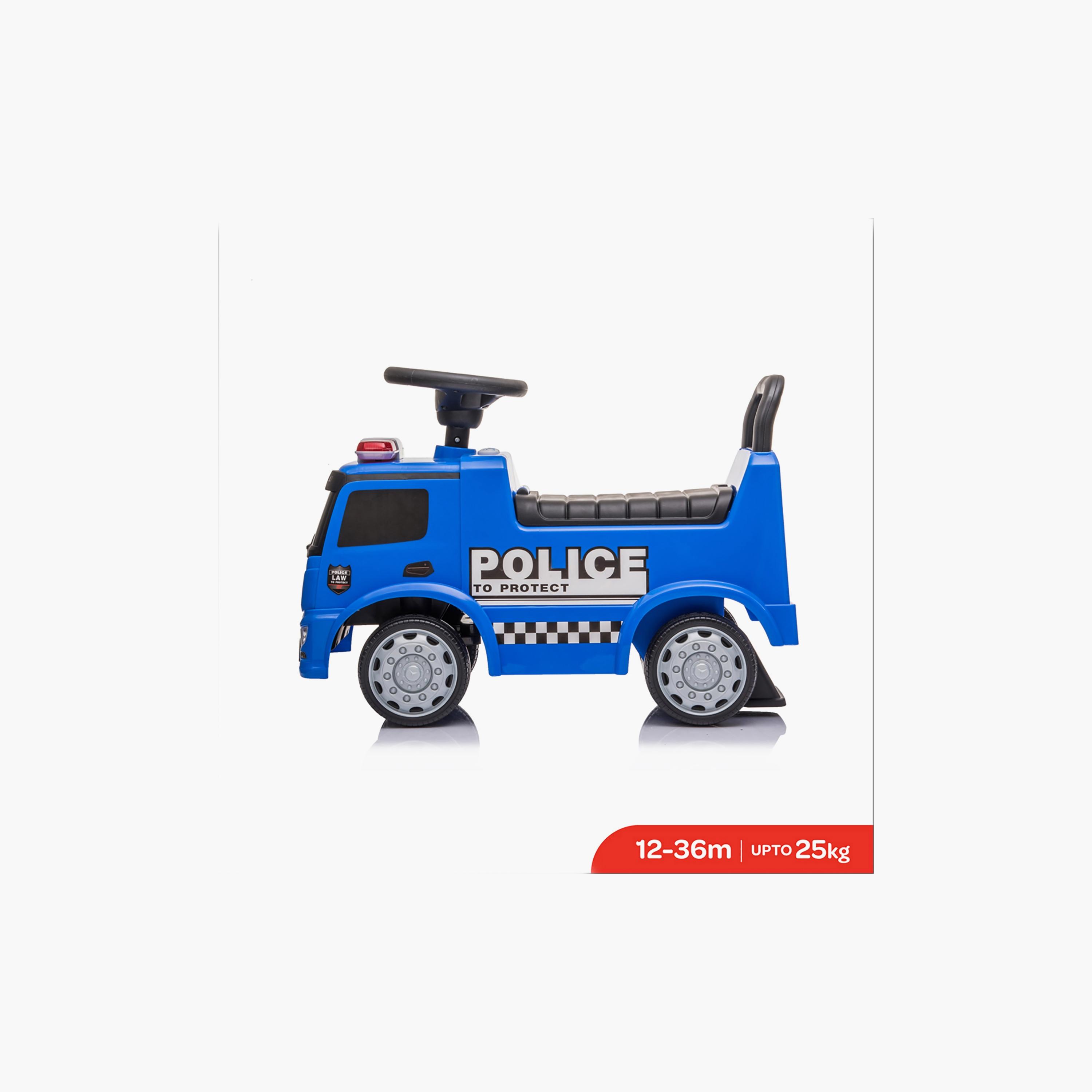 شاحنة شرطة ركوب مرخصة من مرسيدس بنز من موون، حمراء، 12-36 شهرًا-toys-outdoor-bikesandrideons-electricvehicles-image-2