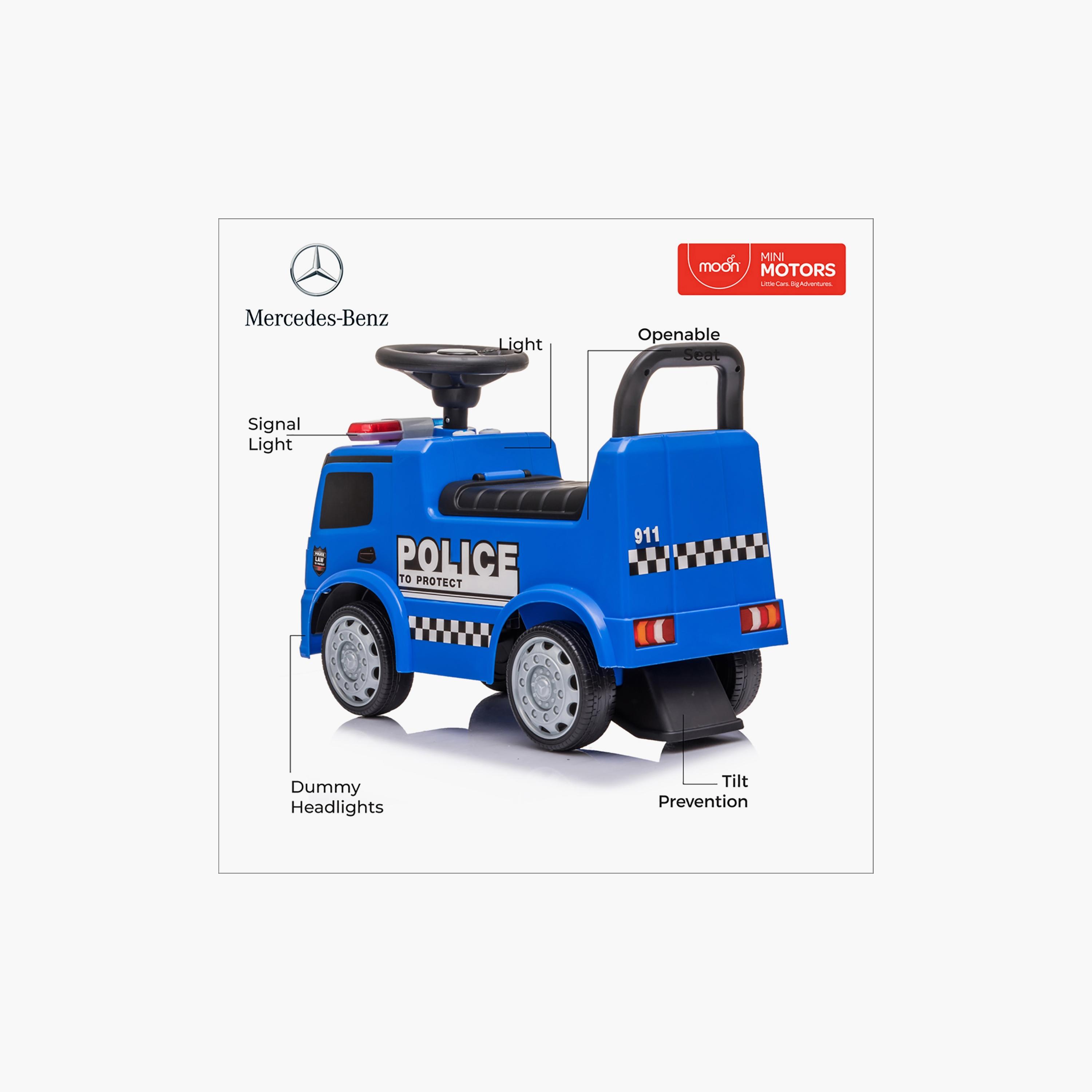 شاحنة شرطة ركوب مرخصة من مرسيدس بنز من موون، حمراء، 12-36 شهرًا-toys-outdoor-bikesandrideons-electricvehicles-image-4