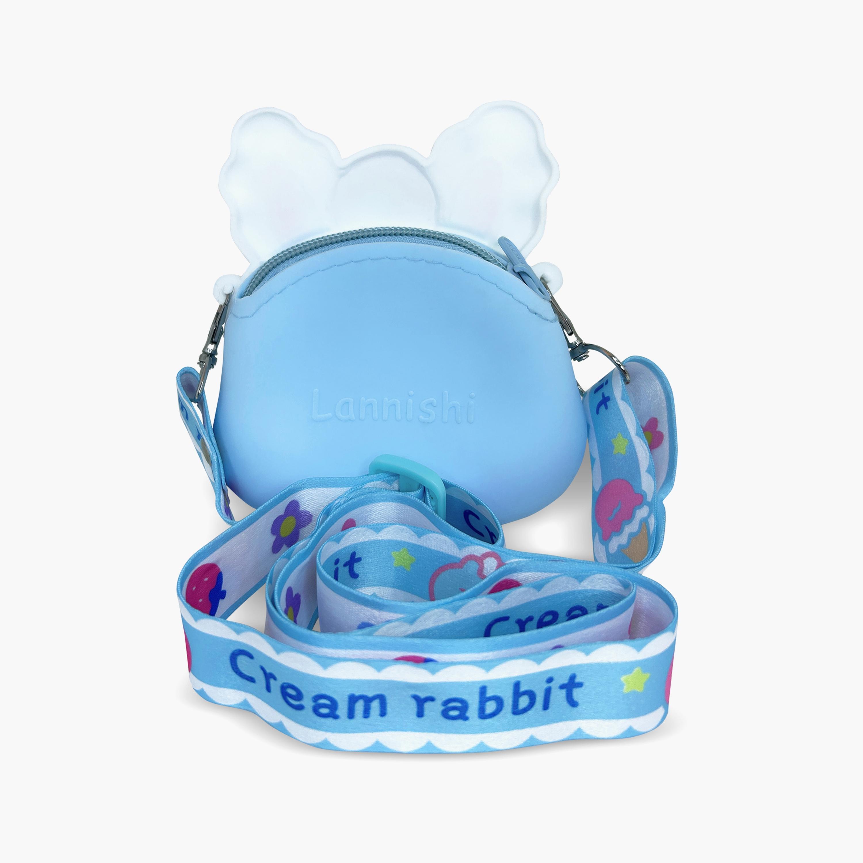 Ogi Mogi Toys Blue Bunny Colorful Rounded Shoulder Bag-girls-accessories-bags-image-2