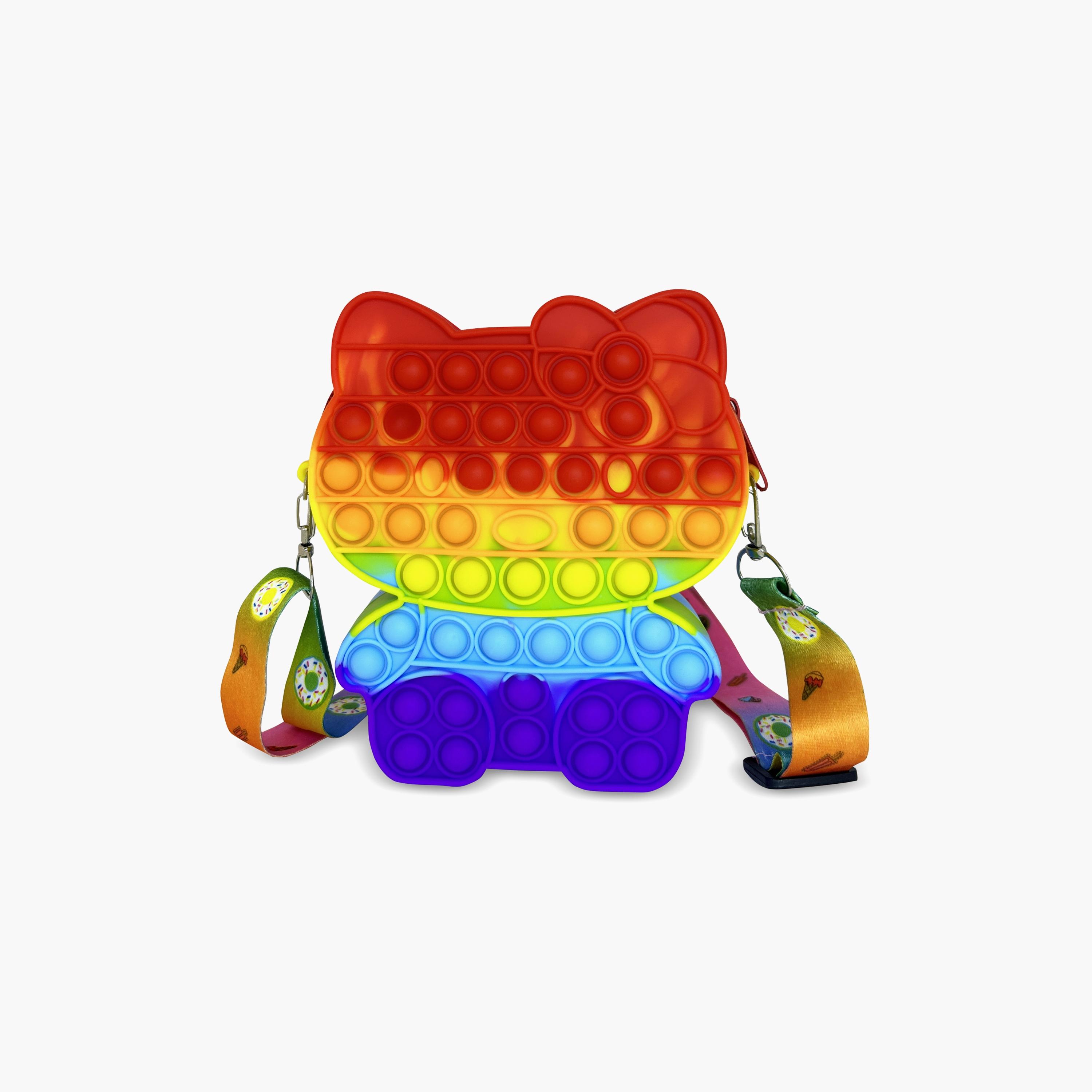 Ogi Mogi Toys Colorful Cat Rounded Shoulder Bag-girls-accessories-bags-image-1