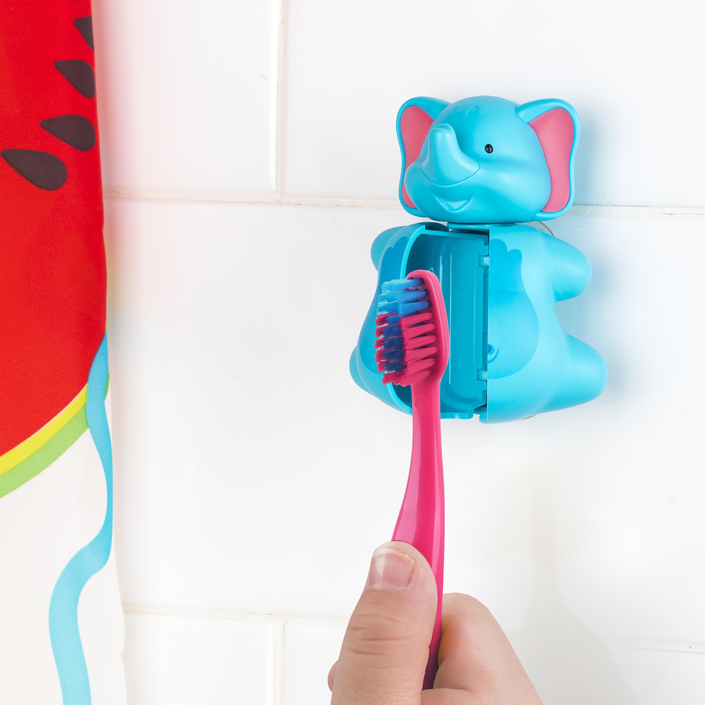 غطاء حامل فرشاة الأسنان قطعتين من فليبر، بقرة وفيل-baby-bathandcare-oralcare-image-4
