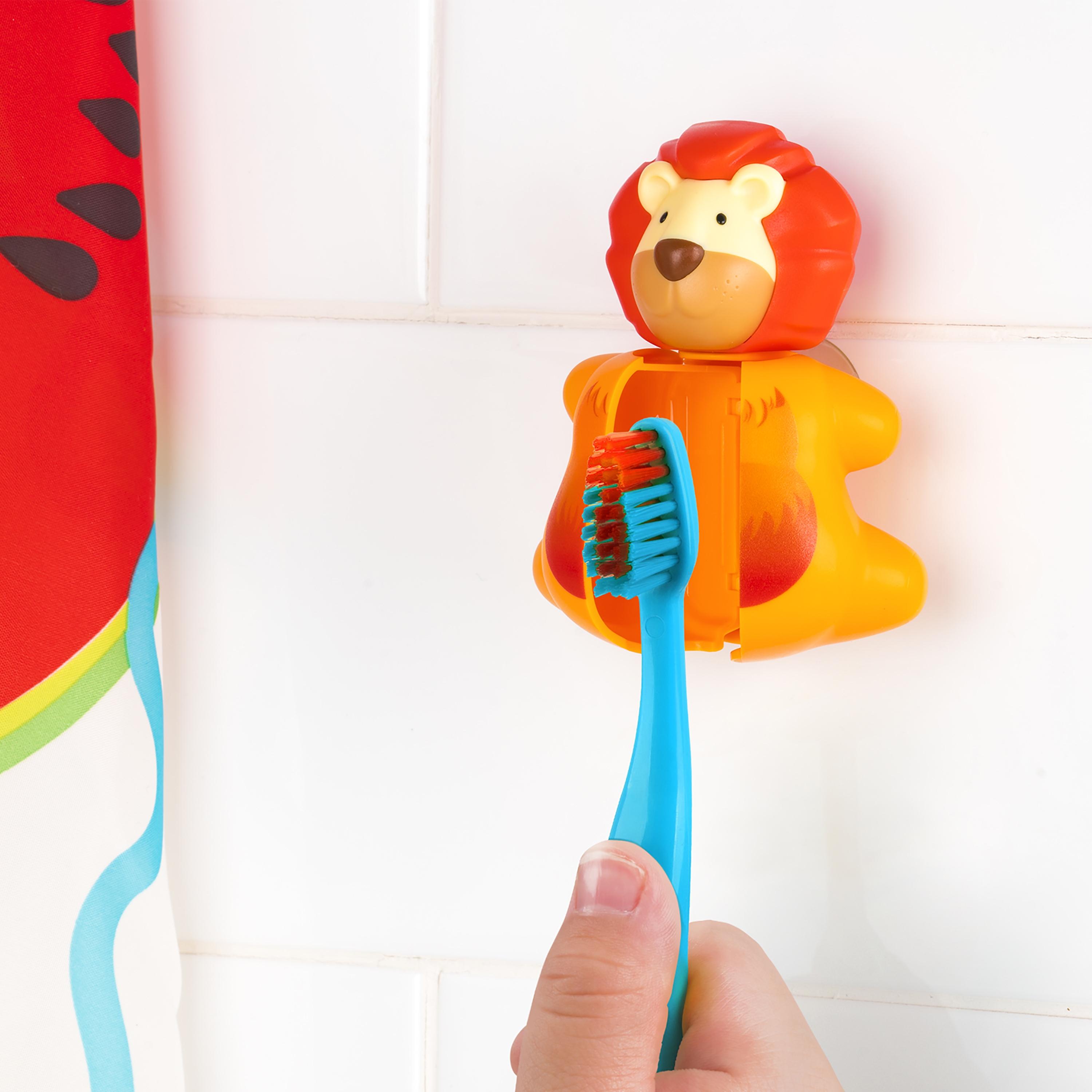 غطاء حامل فرشاة الأسنان فليبر، قطعتين، زرافة وأسد-baby-bathandcare-oralcare-image-4