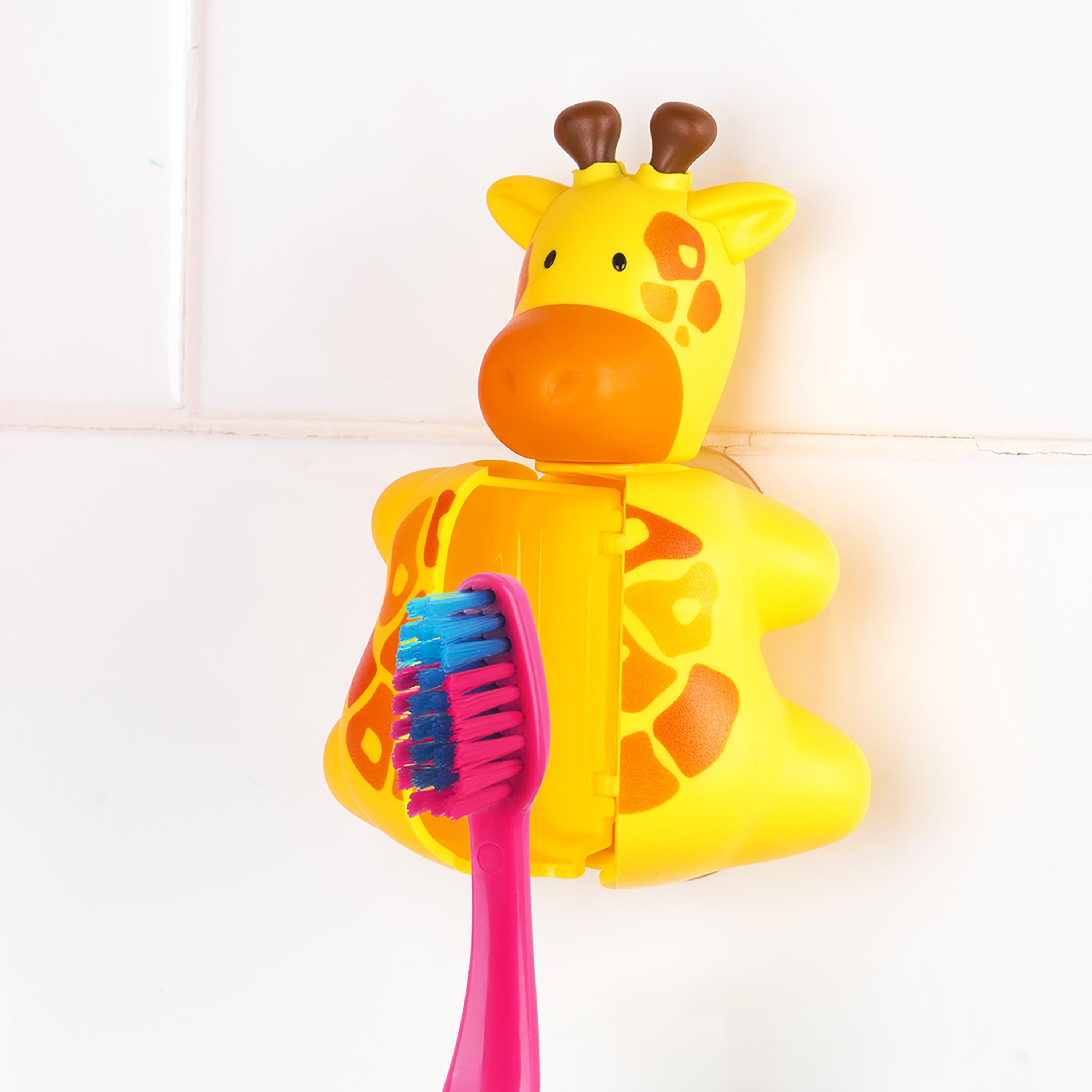 غطاء حامل فرشاة الأسنان فليبر، قطعتين، زرافة وأسد-baby-bathandcare-oralcare-image-5