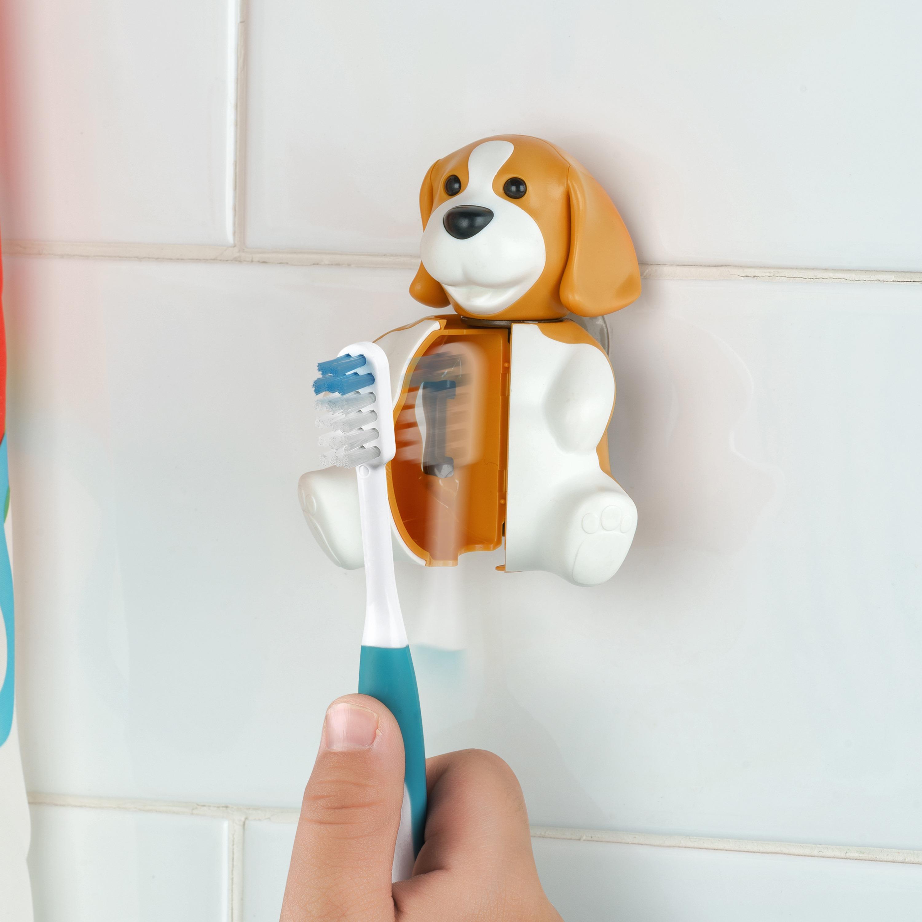 غطاء حامل فرشاة الأسنان قطعتين من فليبر، بيجل وقطة-baby-bathandcare-oralcare-image-4