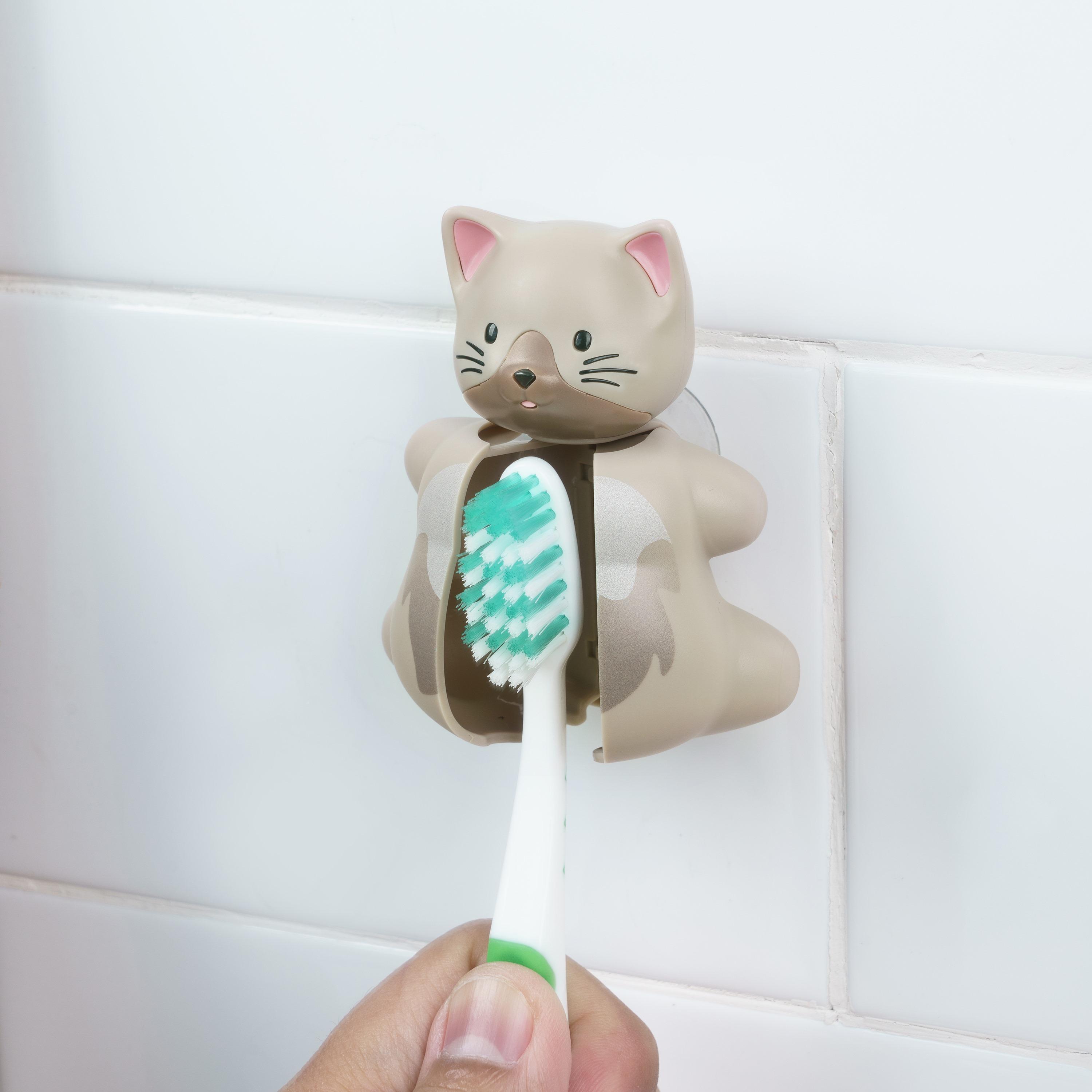 غطاء حامل فرشاة الأسنان قطعتين من فليبر، بيجل وقطة-baby-bathandcare-oralcare-image-5