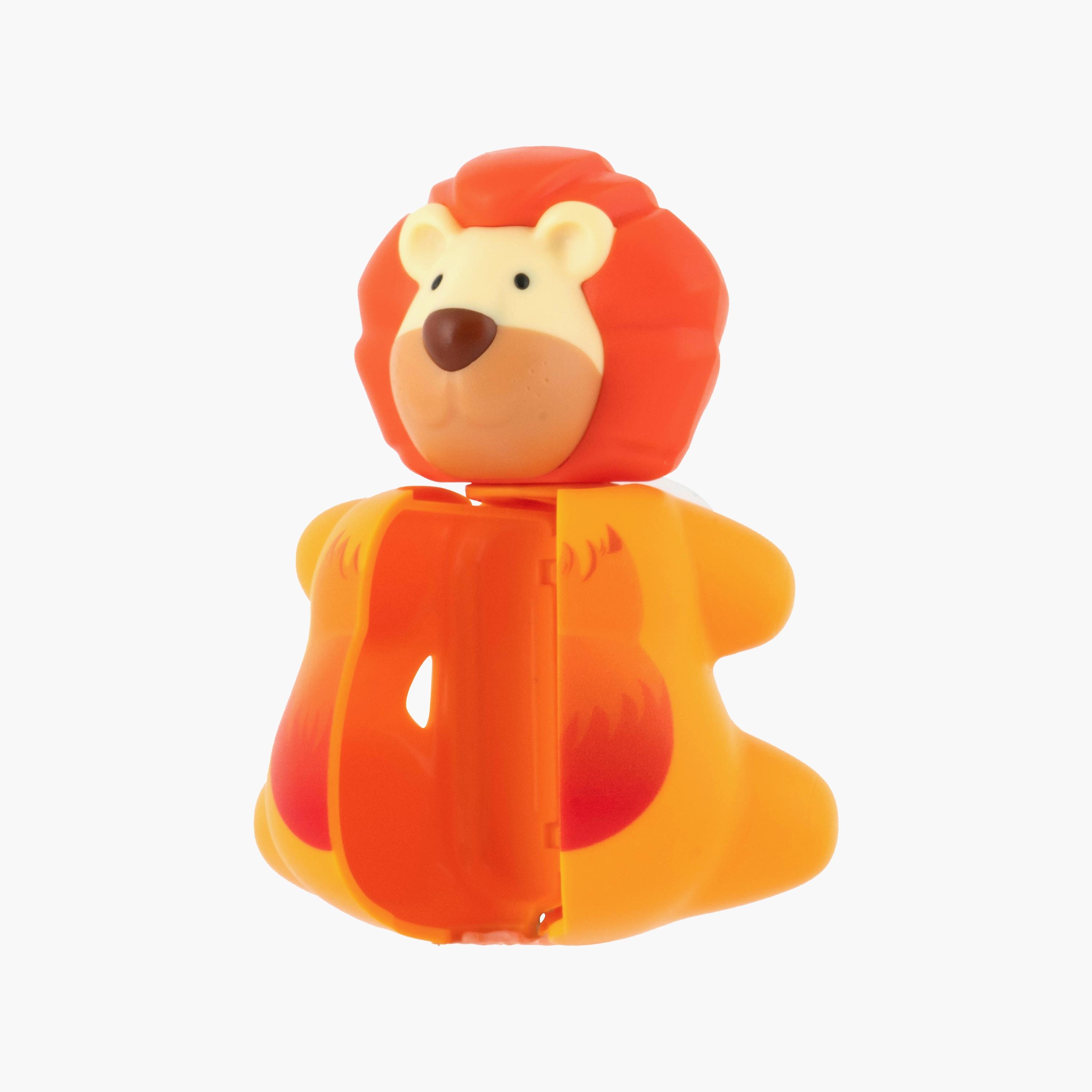 فرشاة أسنان صحية مع قطعتين من غطاء فرشاة الأسنان من فليبر، زرافة وأسد-baby-bathandcare-oralcare-image-2