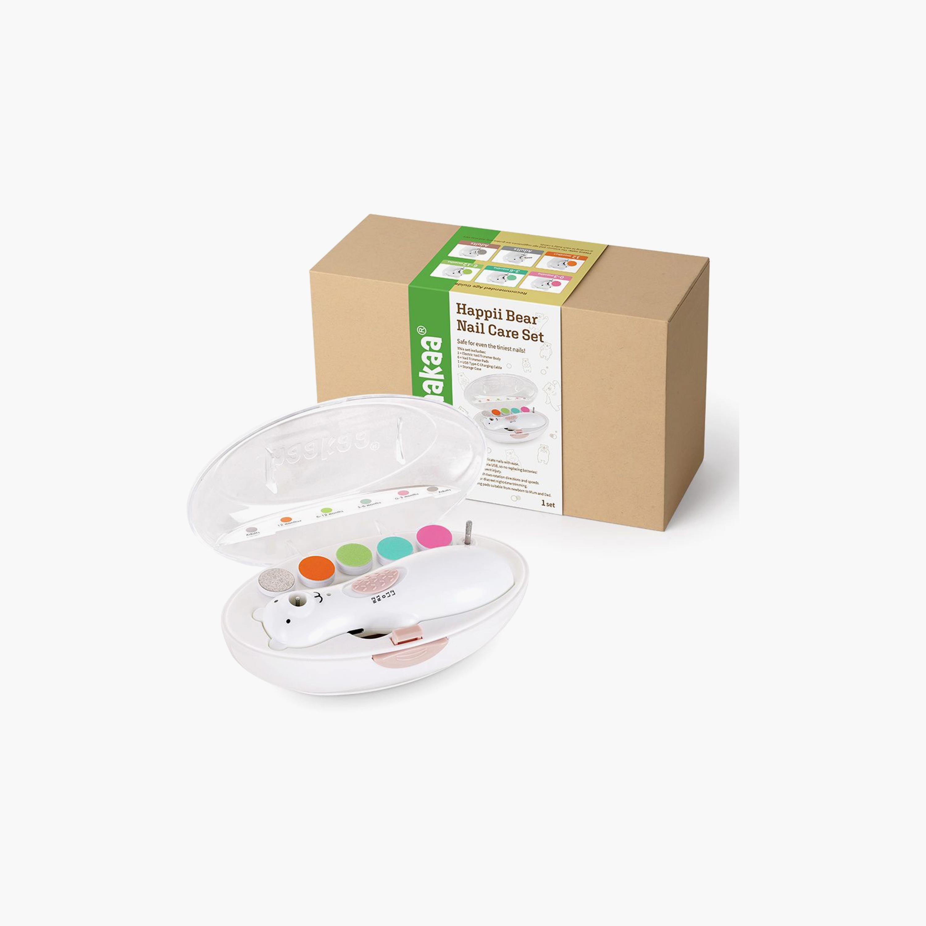 Haakaa Rechargeable Happii Bear Nail Care Set-baby-bathandcare-grooming-image-2