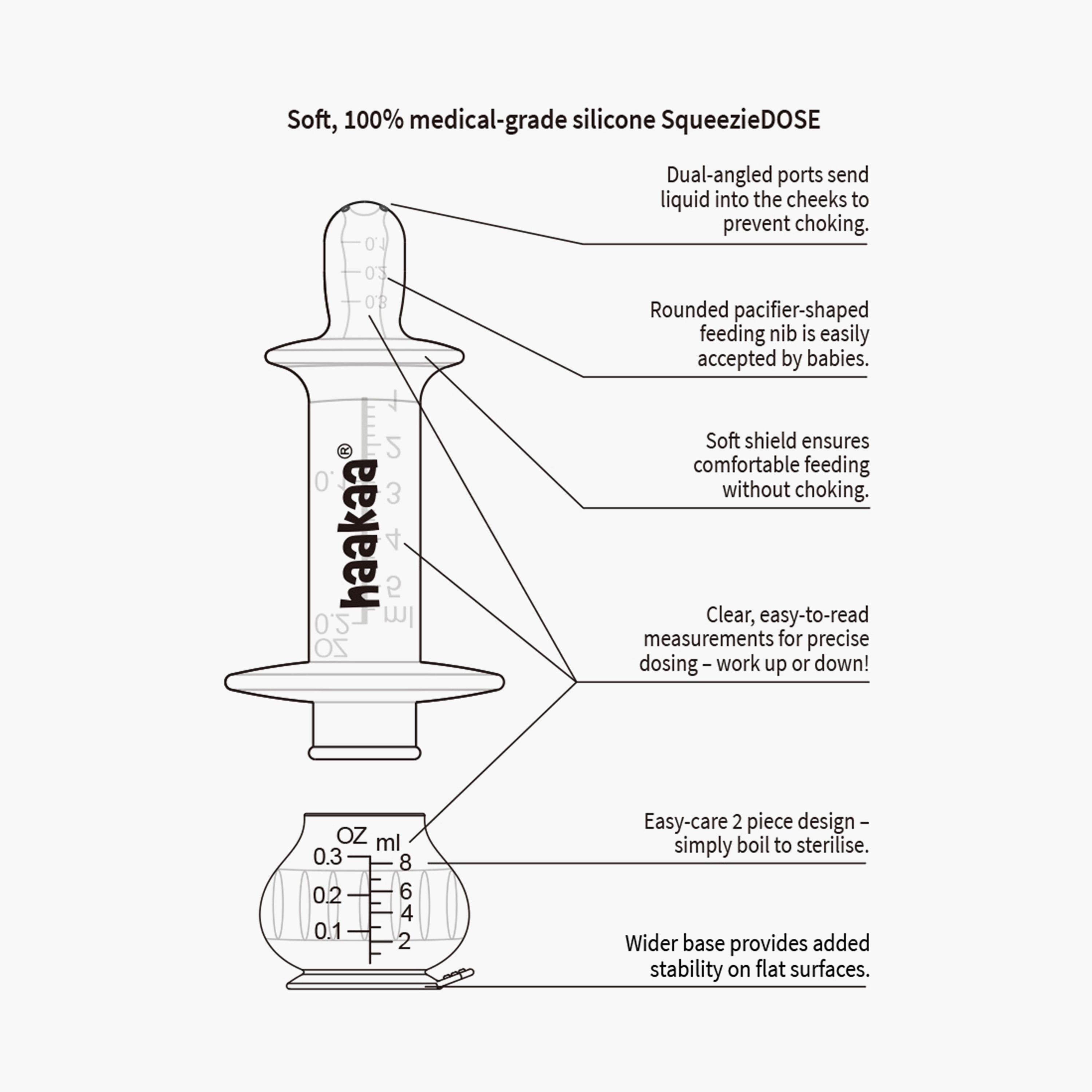 موزع أدوية سيليكون سكويزي دوز من هاكا 75 مل-baby-healthandsafety-babyproofing-image-1