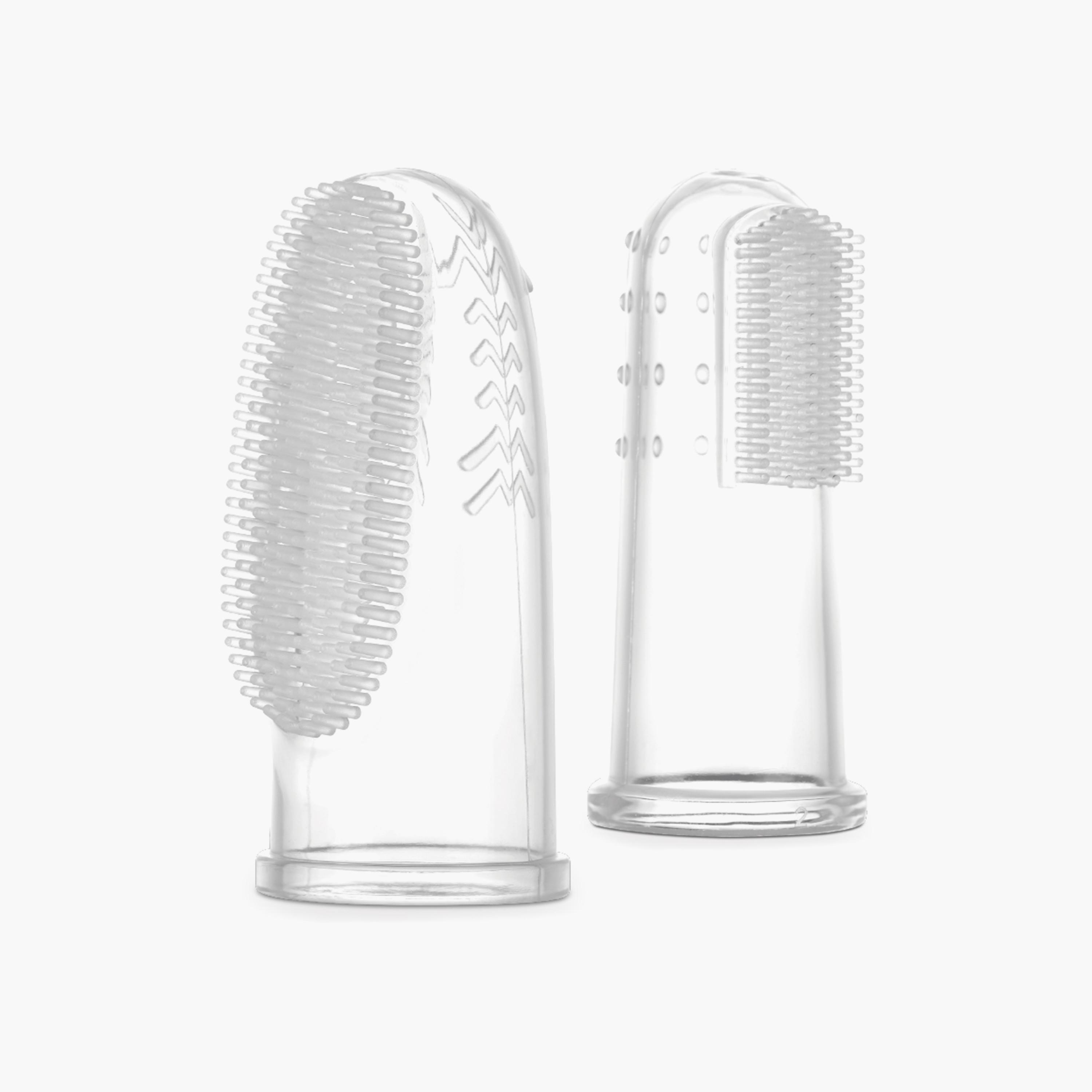 مجموعة فرش أصابع السيليكون قطعتين من هاكا-baby-bathandcare-oralcare-image-1