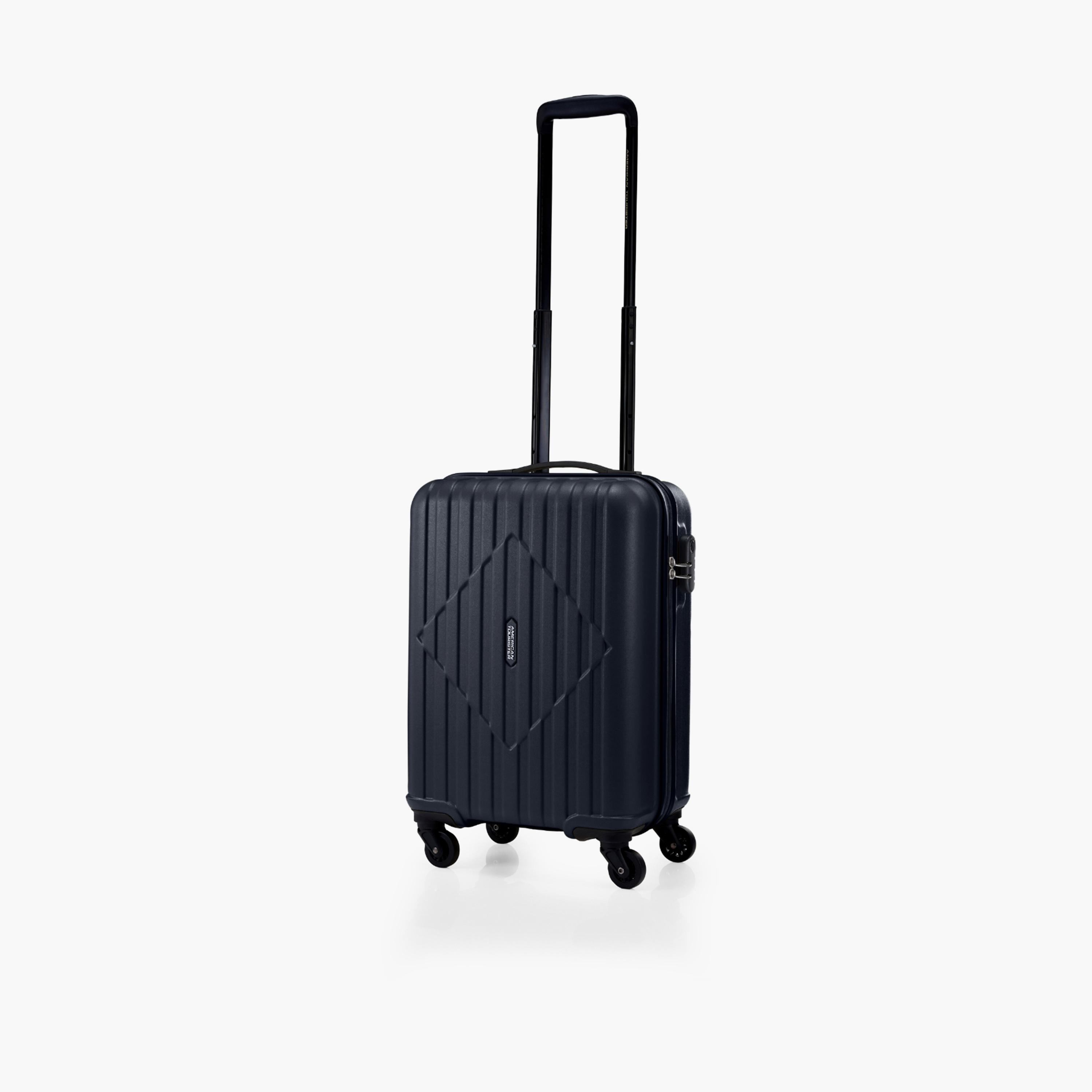 American Tourister Skytrac 55 CM Small Cabin ABS Hard Sided 4-Wheeler Spinner Luggage Trolley Bag with TSA Lock-travel-luggagesandbags-luggage-image-1