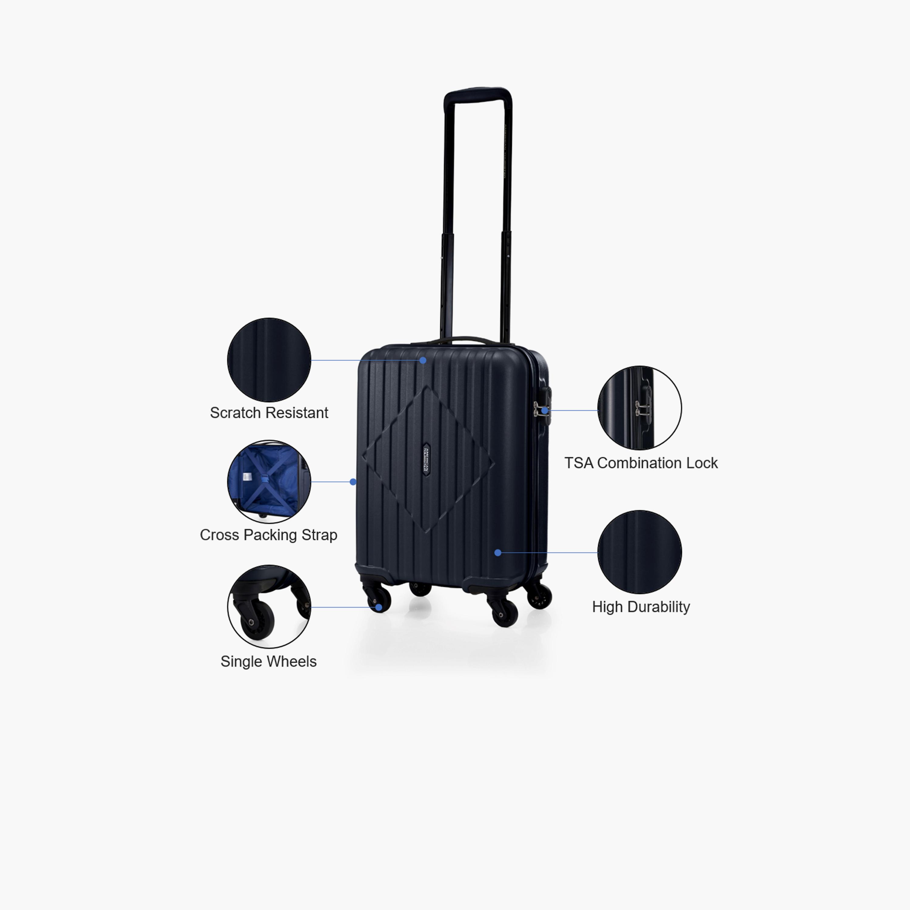 American Tourister Skytrac 55 CM Small Cabin ABS Hard Sided 4-Wheeler Spinner Luggage Trolley Bag with TSA Lock-travel-luggagesandbags-luggage-image-3