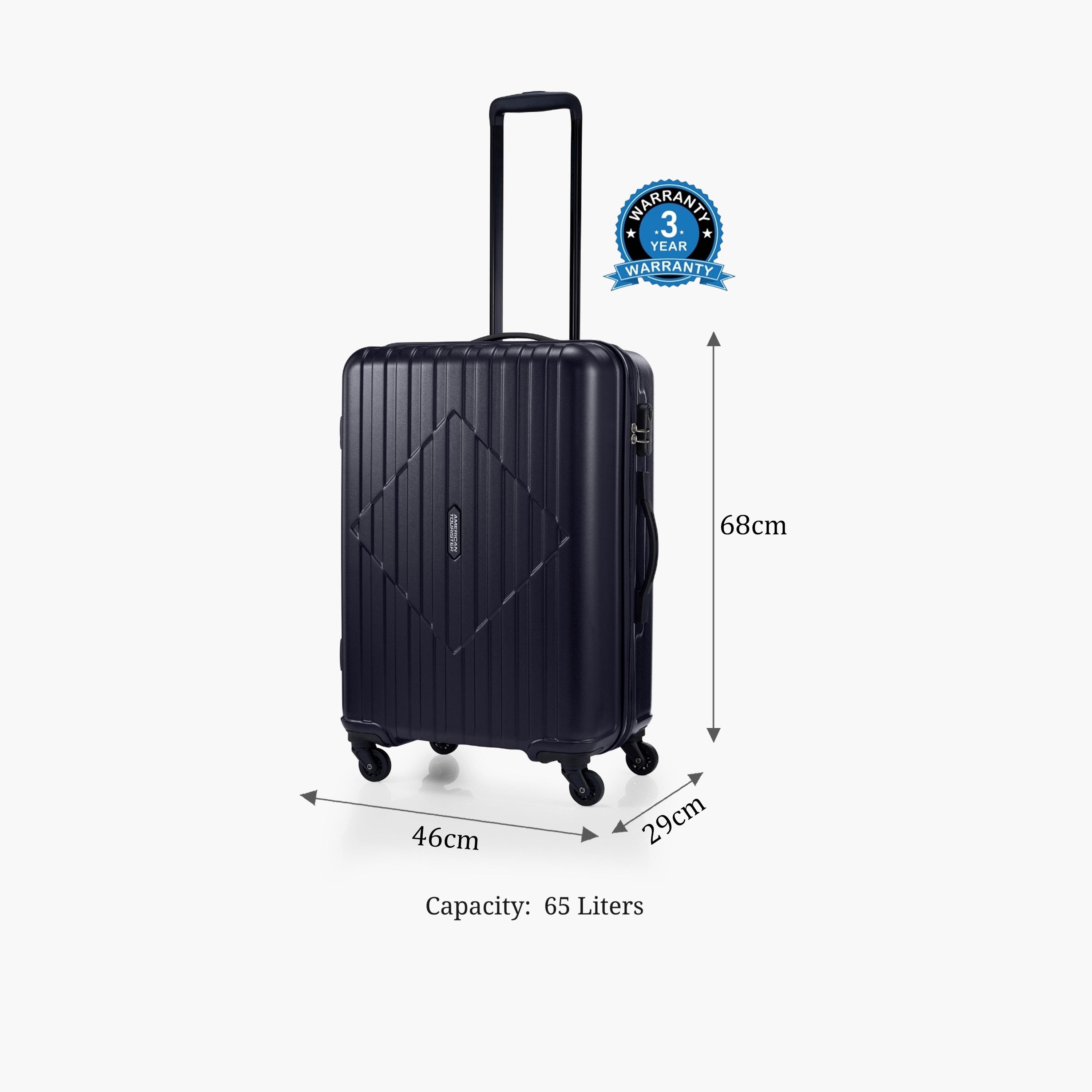 American Tourister Skytrac 68 CM Medium Check-in ABS Hard Sided 4-Wheeler Spinner Luggage Trolley Bag with TSA Lock-travel-luggagesandbags-luggage-image-3