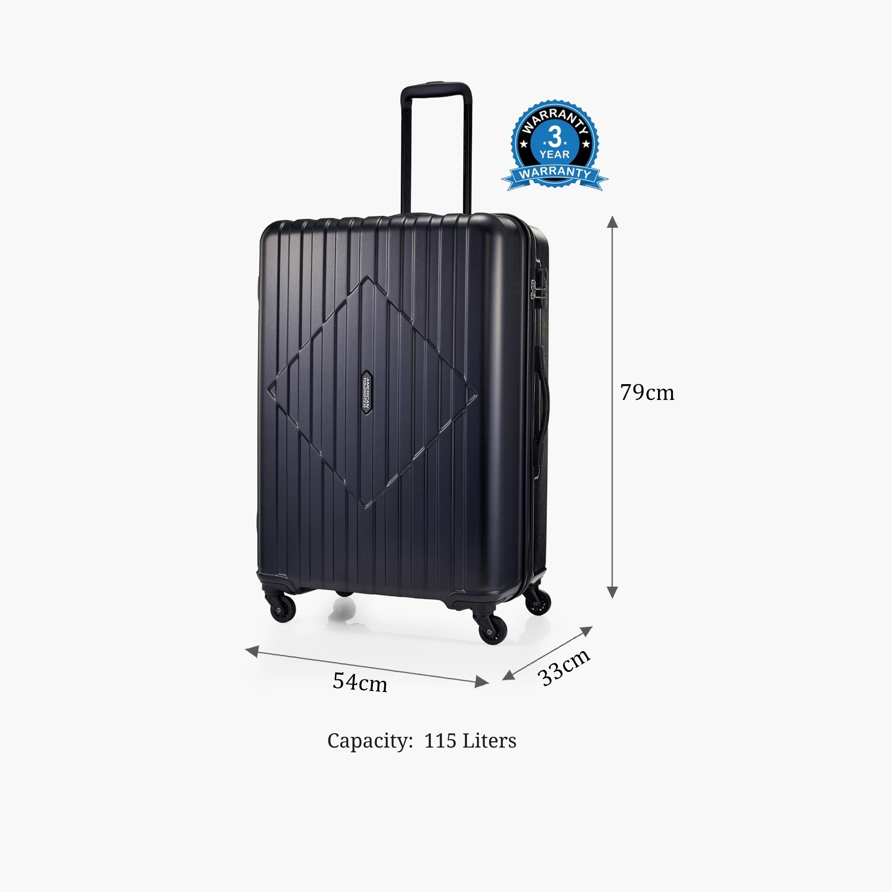 American Tourister Skytrac 79 CM Large Check-in ABS Hard Sided 4-Wheeler Spinner Luggage Trolley Bag with TSA Lock-travel-luggagesandbags-luggage-image-2