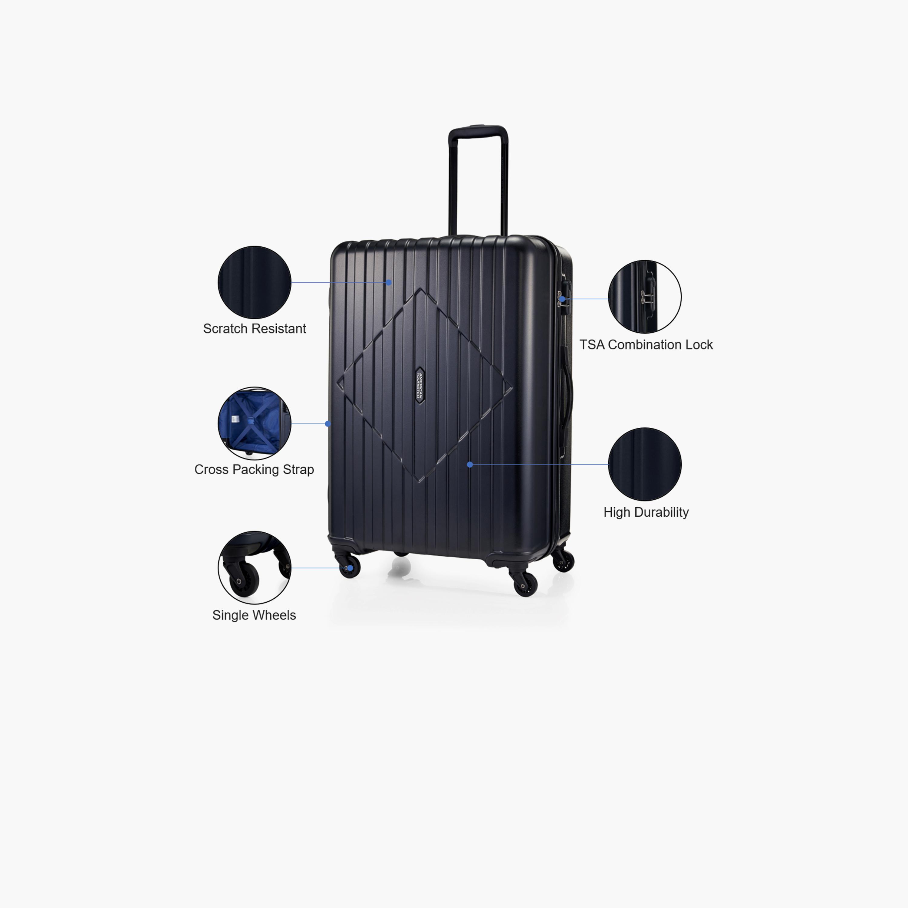 American Tourister Skytrac 79 CM Large Check-in ABS Hard Sided 4-Wheeler Spinner Luggage Trolley Bag with TSA Lock-travel-luggagesandbags-luggage-image-3