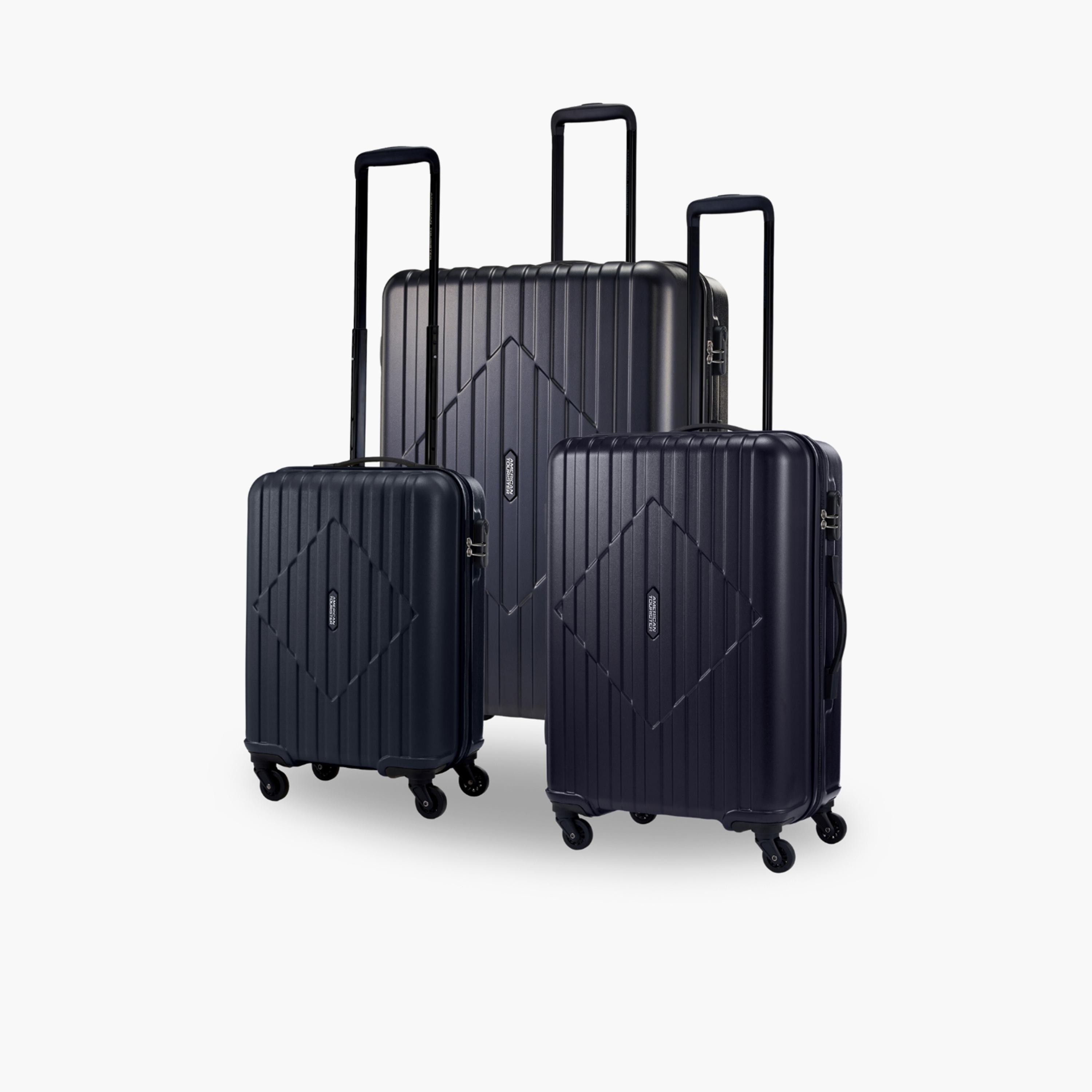 American Tourister Skytrac Set of 3 ABS Hard Sided 4-Wheeler Spinner Luggage Trolley Bag with TSA Lock-travel-luggagesandbags-luggage-image-1