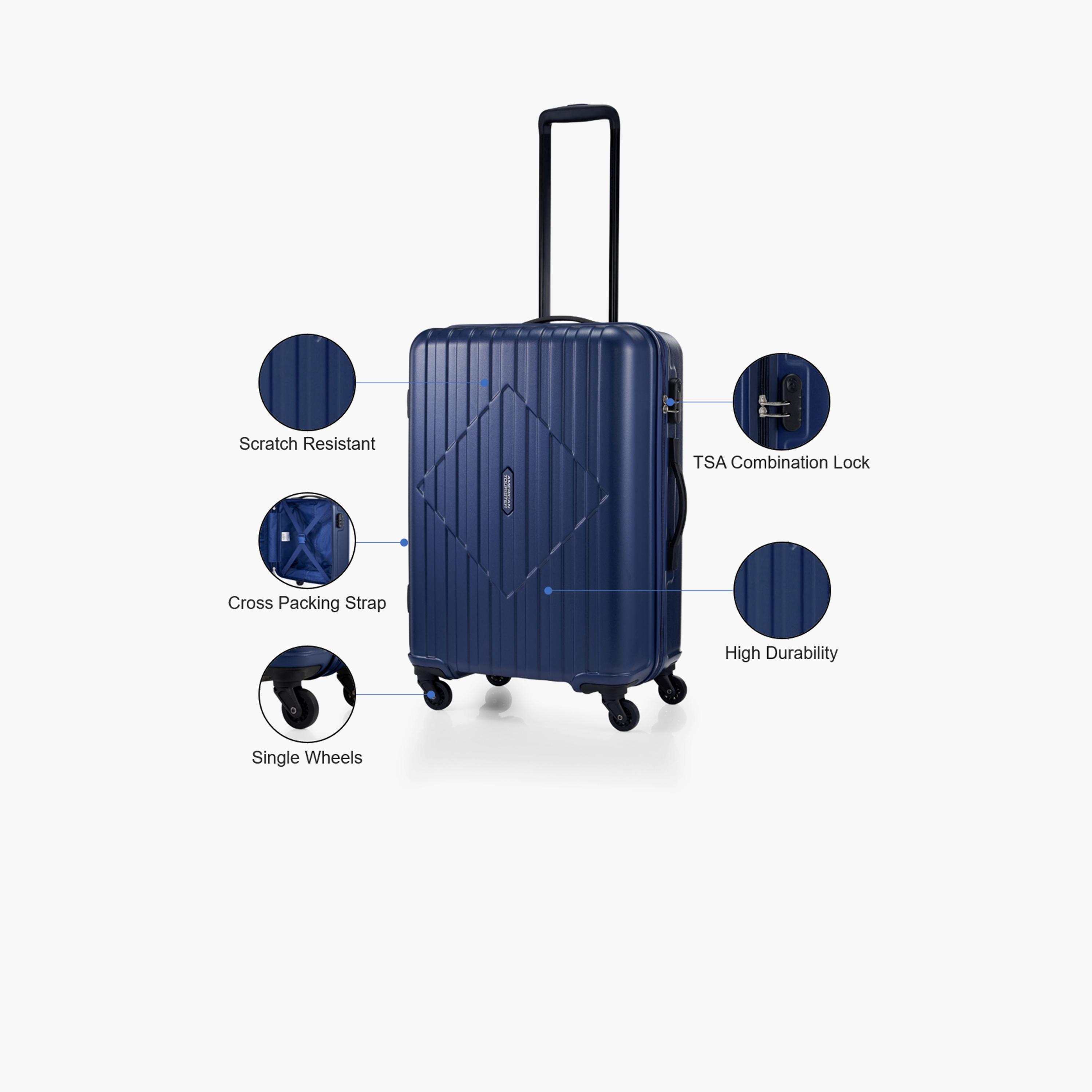 American Tourister Skytrac 68 CM Medium Check-in ABS Hard Sided 4-Wheeler Spinner Luggage Trolley Bag with TSA Lock-travel-luggagesandbags-luggage-image-3