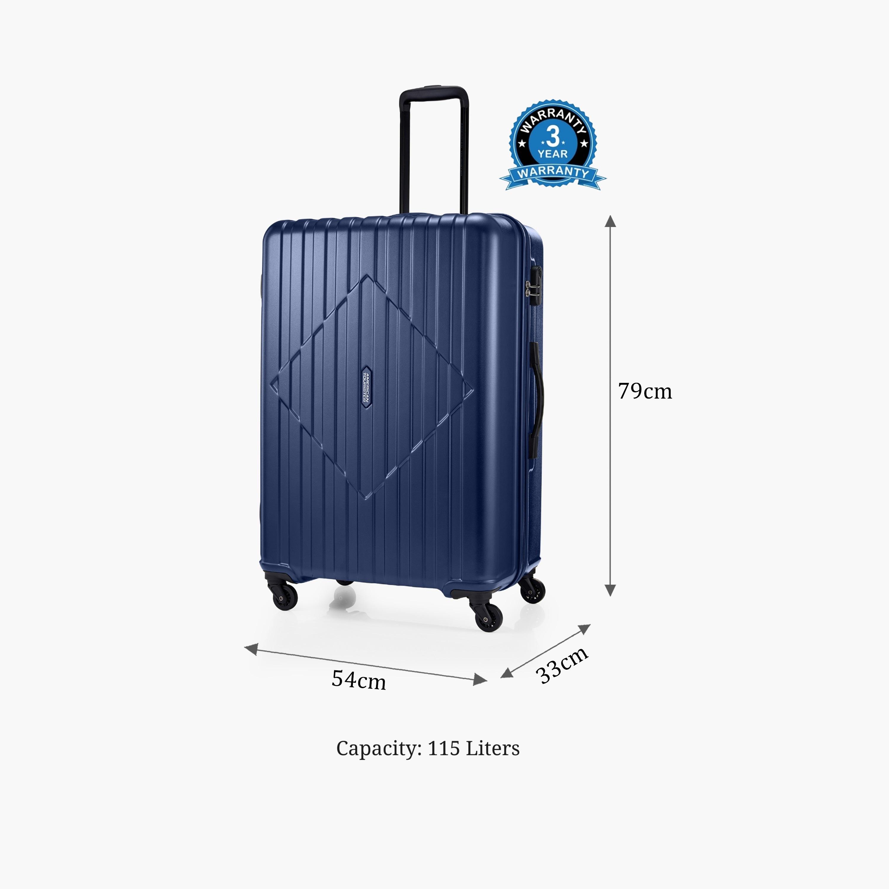 American Tourister Skytrac 79 CM Large Check-in ABS Hard Sided 4-Wheeler Spinner Luggage Trolley Bag with TSA Lock-travel-luggagesandbags-luggage-image-2