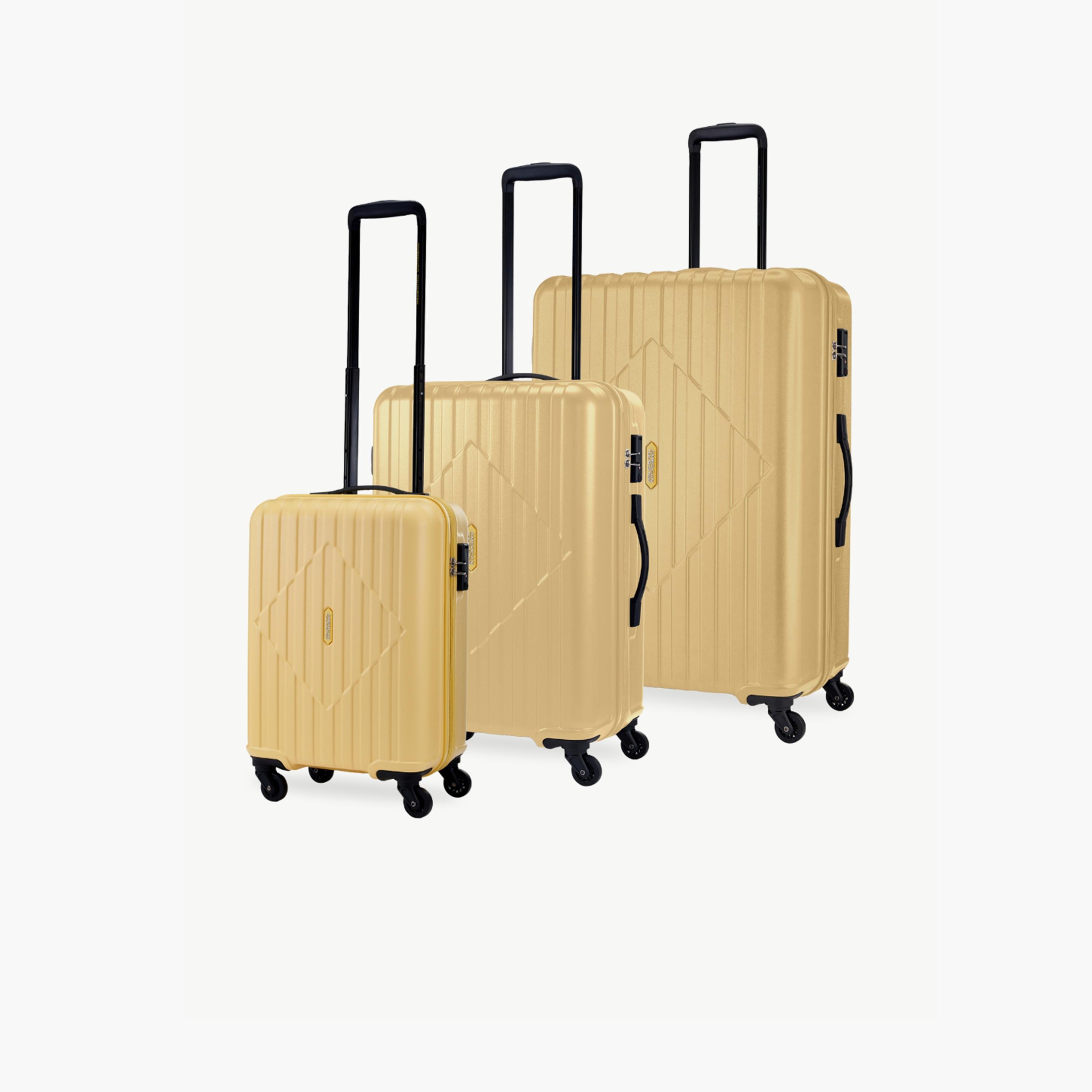 American Tourister Skytrac Set of 3 ABS Hard Sided 4-Wheeler Spinner Luggage Trolley Bag with TSA Lock-travel-luggagesandbags-luggage-image-1