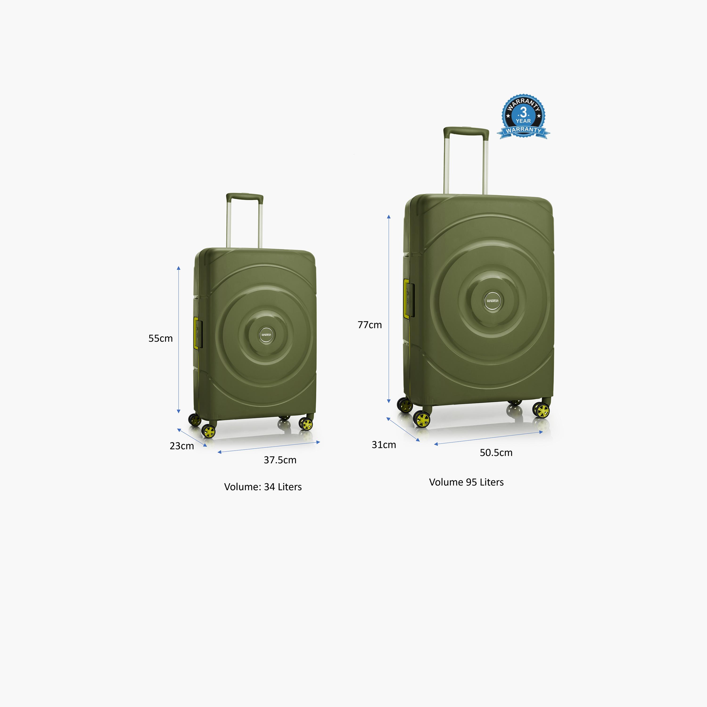 American Tourister Circurity Set of 2 Polypropylene Hard Sided 4-Wheeler Spinner Luggage Trolley Bag with TSA Lock-travel-luggagesandbags-luggage-image-6