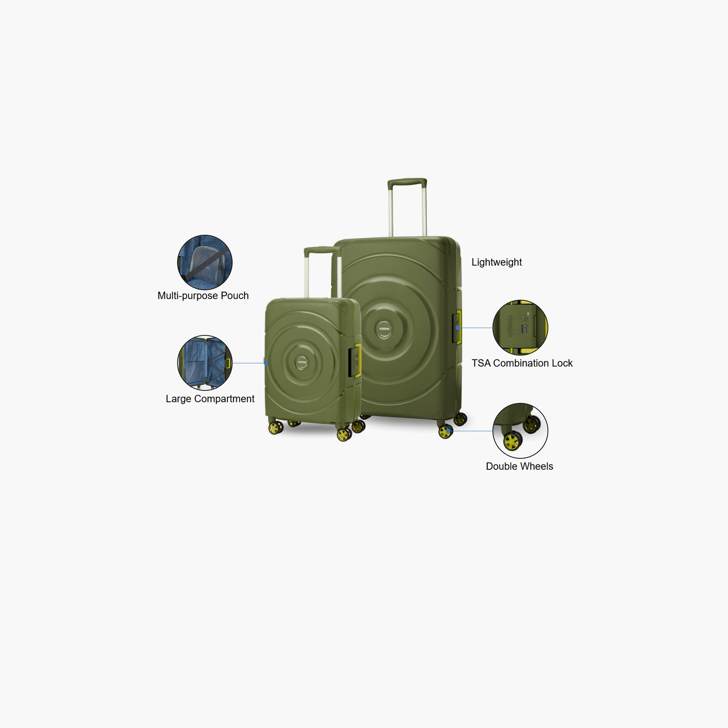 American Tourister Circurity Set of 2 Polypropylene Hard Sided 4-Wheeler Spinner Luggage Trolley Bag with TSA Lock-travel-luggagesandbags-luggage-image-7