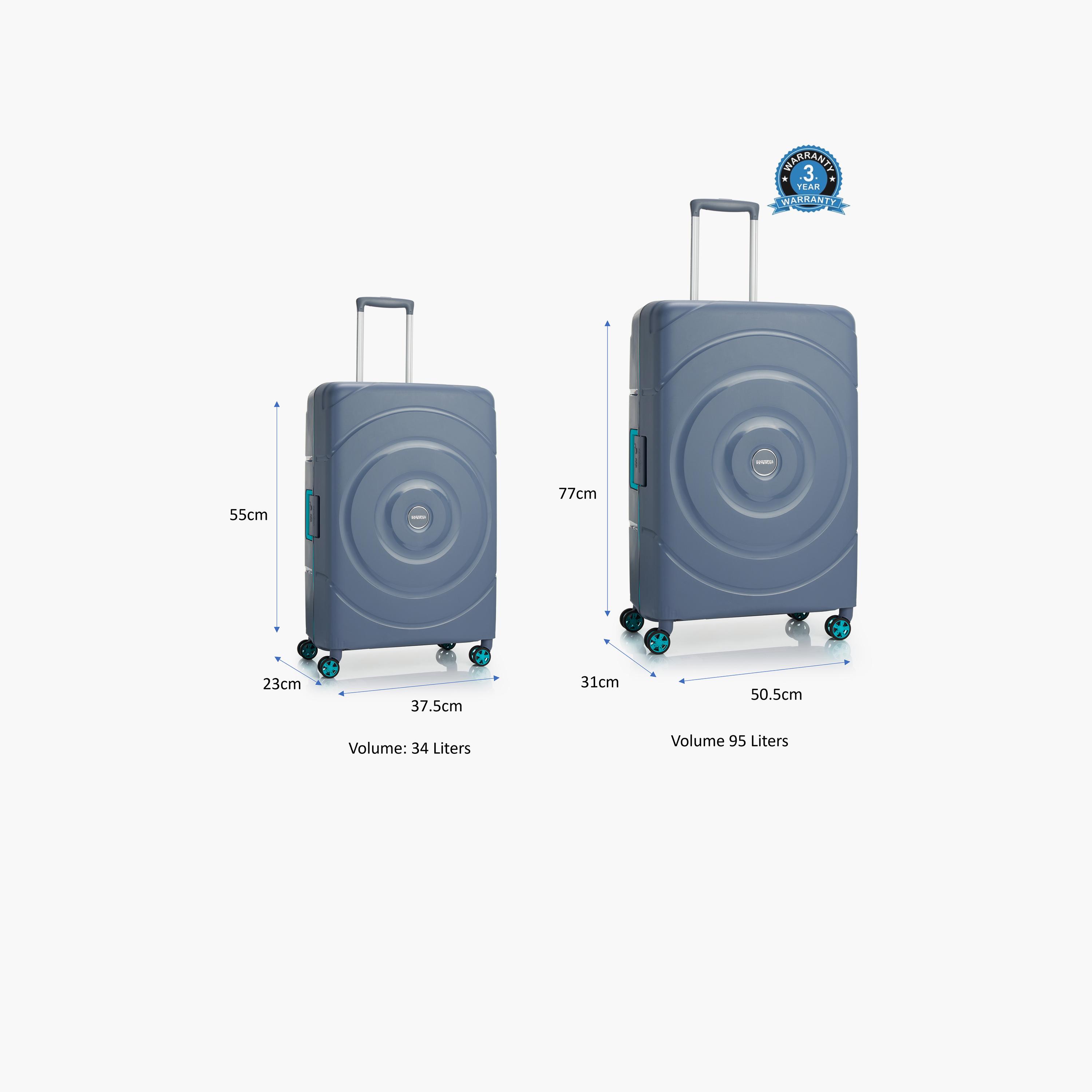 American Tourister Circurity Set of 2 Polypropylene Hard Sided 4-Wheeler Spinner Luggage Trolley Bag with TSA Lock-travel-luggagesandbags-luggage-image-6