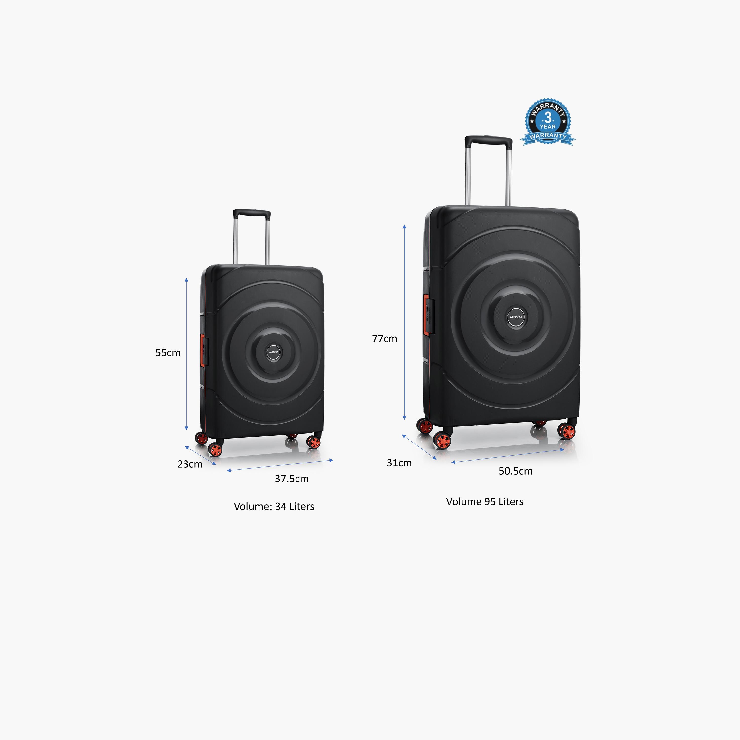 American Tourister Circurity Set of 2 Polypropylene Hard Sided 4-Wheeler Spinner Luggage Trolley Bag with TSA Lock-travel-luggagesandbags-luggage-image-3