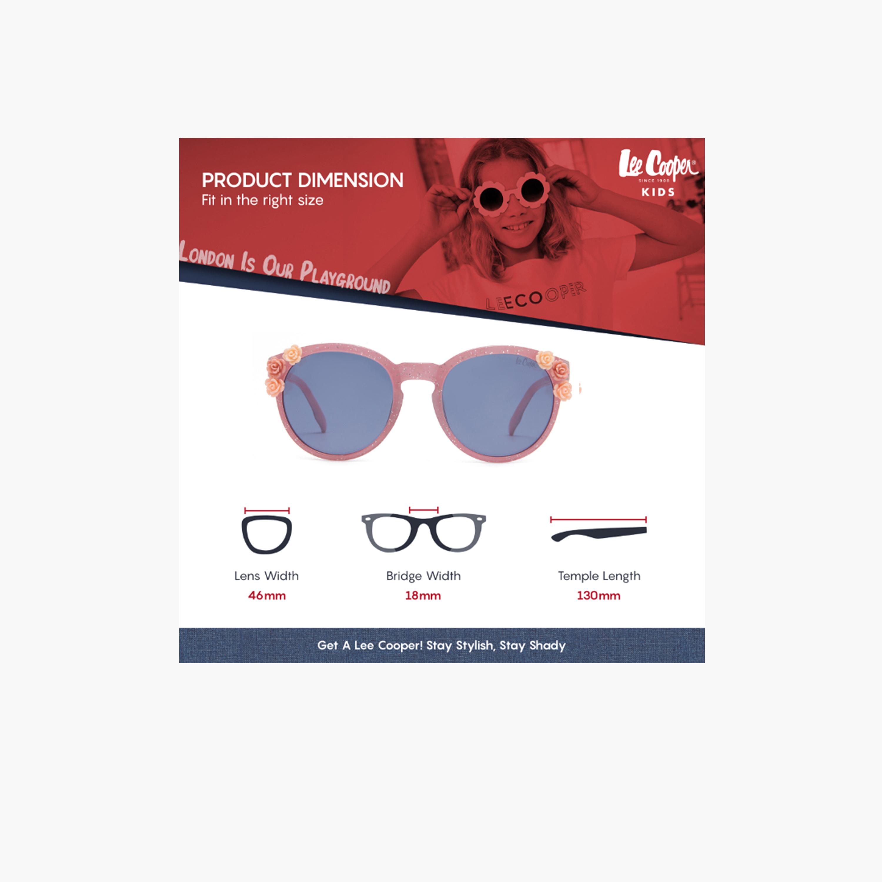 لي كوبر- نظارة شمسية عدسة مستقطبة للأطفال 46 ملم دائرية وبيضاوية LCK107C02-girls-accessories-sunglasses-image-2