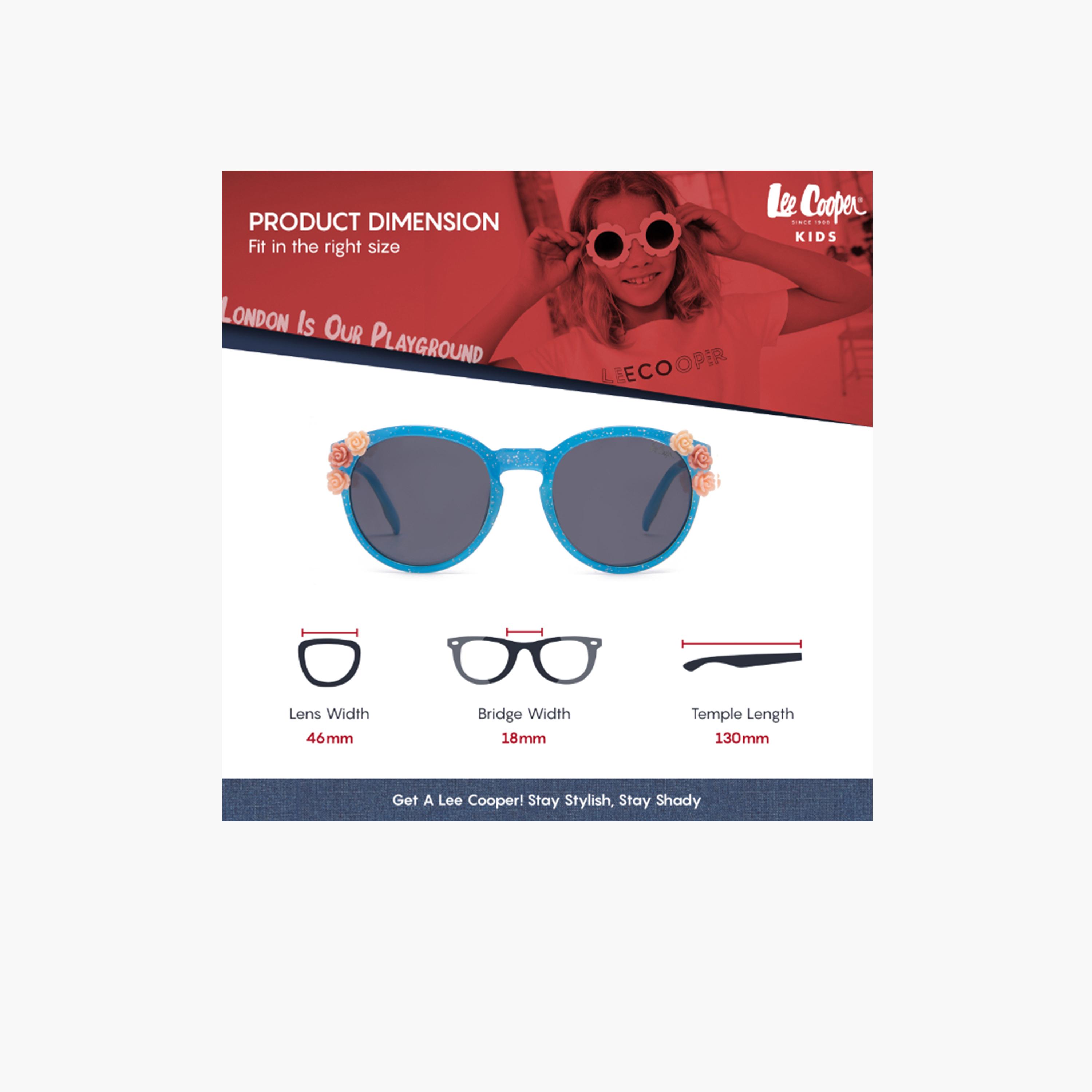 Lee Cooper Kids Polarized 46 MM Round & Oval Sunglasses LCK107C03-girls-accessories-sunglasses-image-2