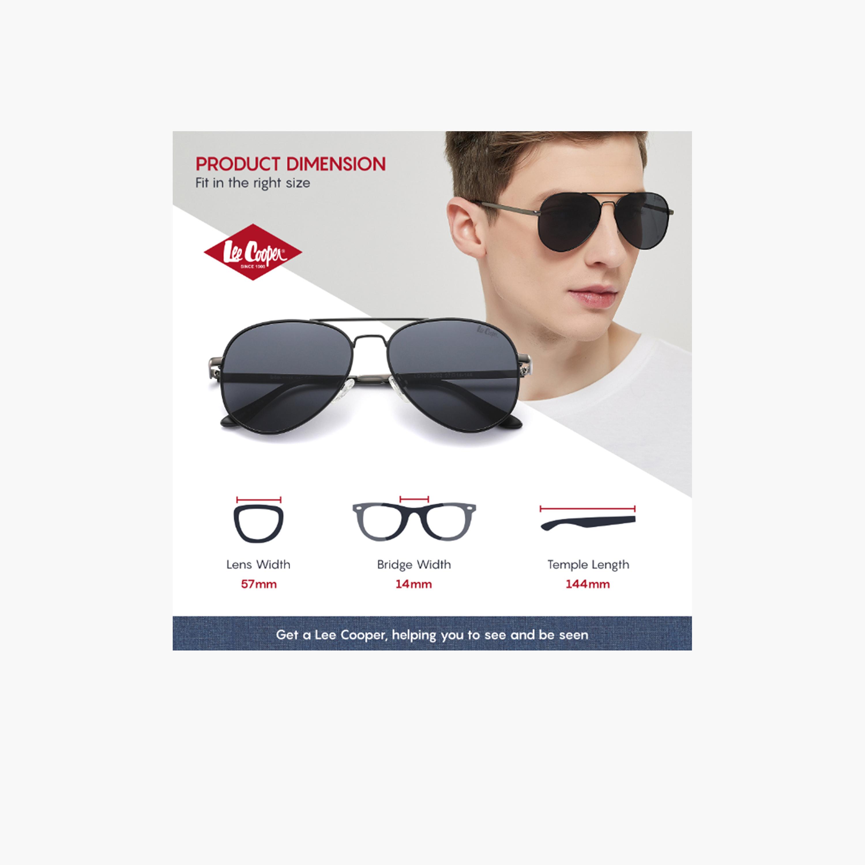 Lee Cooper Polarized 57 MM Aviator Sunglasses LC1015C02-men-sunglasses-image-2