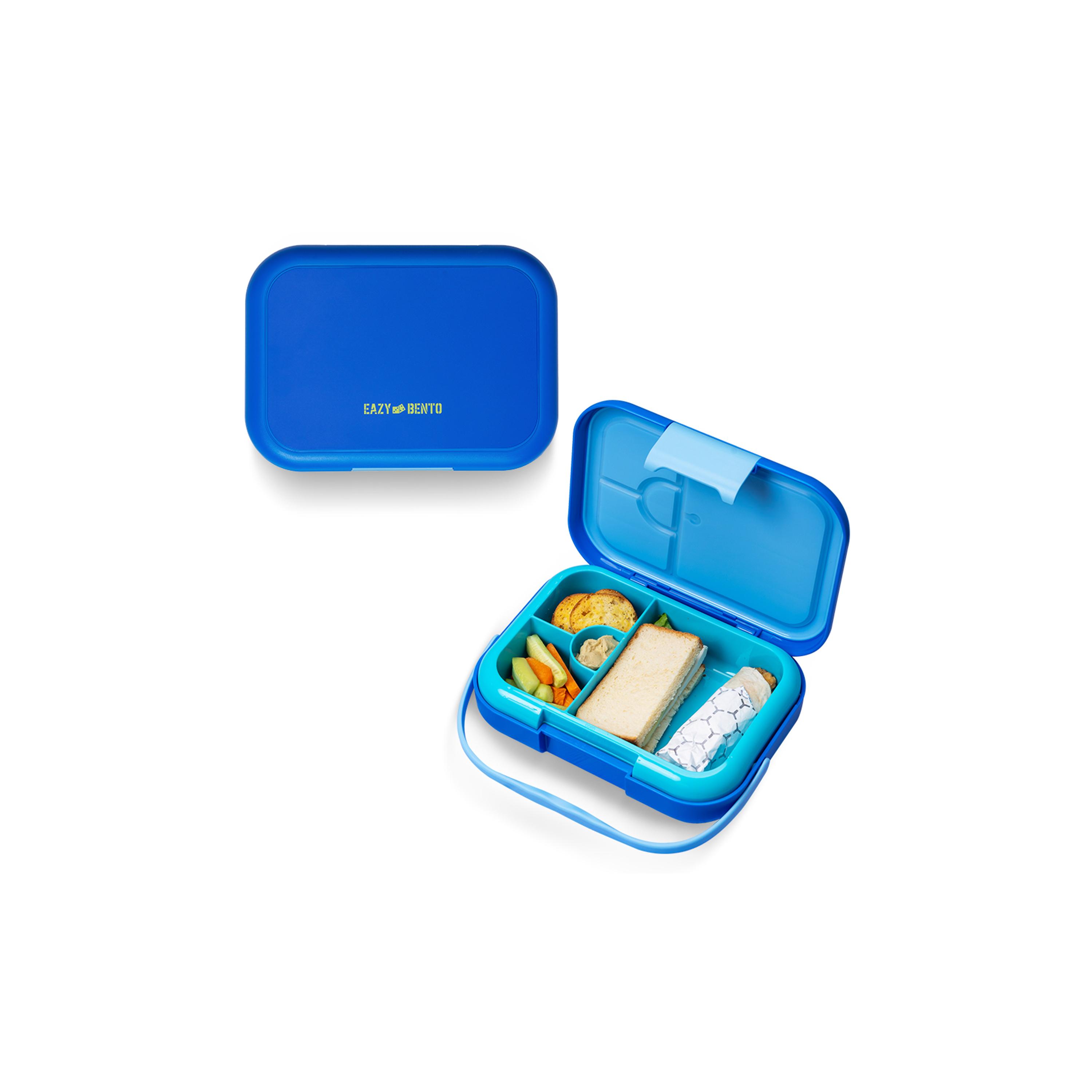 Eazy Kids 4 Compartment Bento Lunch Box, Mat, 900 ml-school-lunchessentials-lunchboxes-image-1
