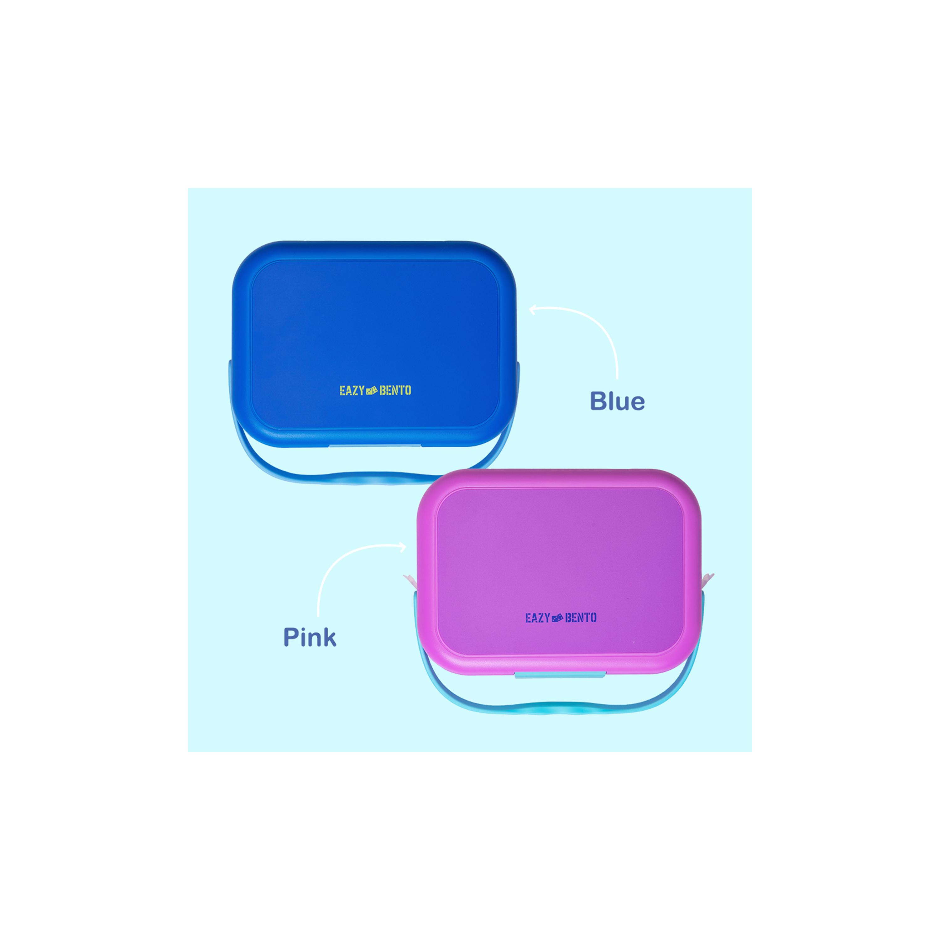 Eazy Kids 4 Compartment Bento Lunch Box, Mat, 900 ml-school-lunchessentials-lunchboxes-image-4
