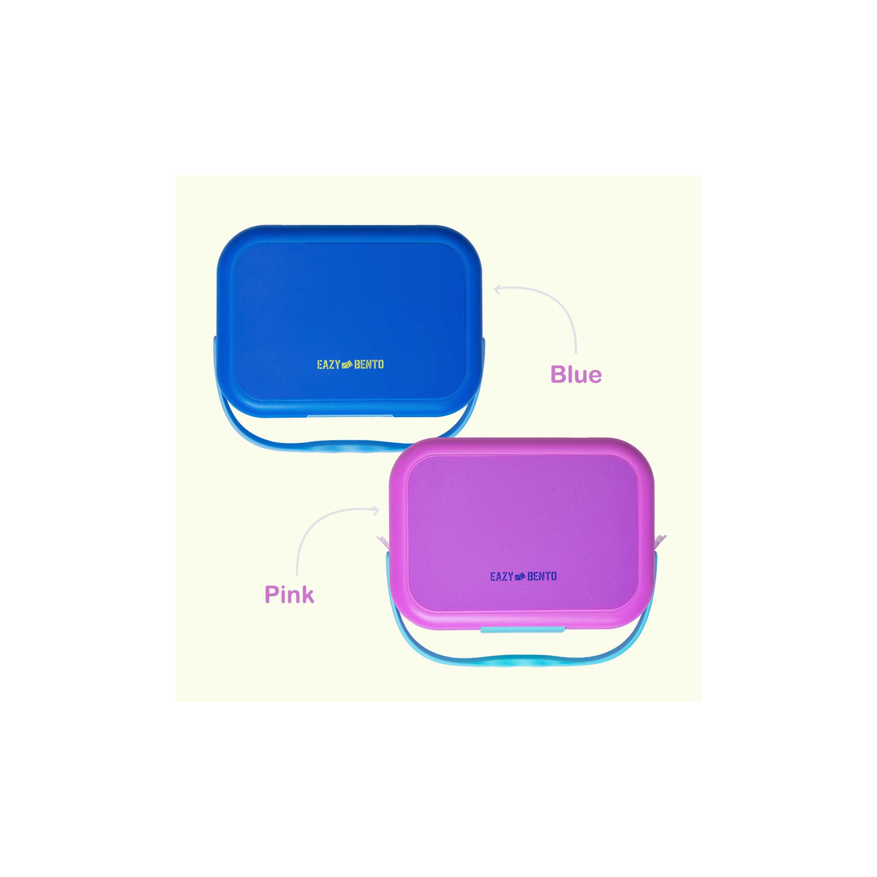 Eazy Kids 4 Compartment Bento Lunch Box, Mat, 900 ml-school-lunchessentials-lunchboxes-image-4