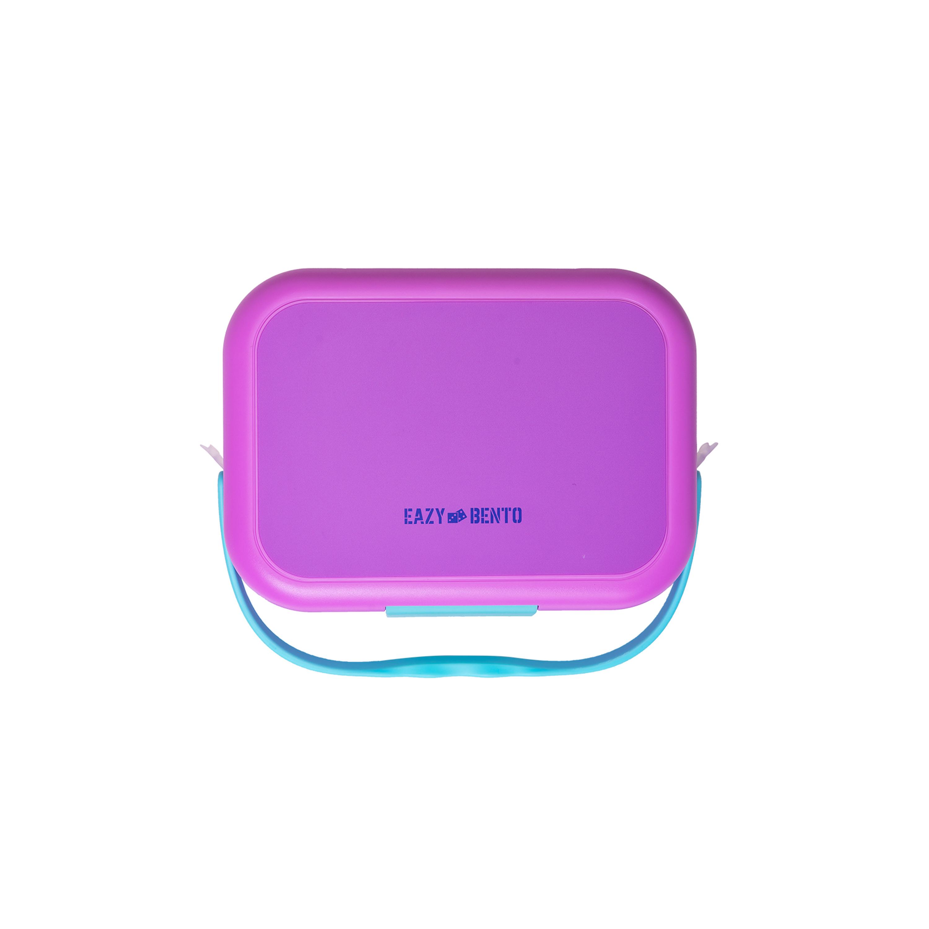 Eazy Kids 4 Compartment Bento Lunch Box, Mat, 900 ml-school-lunchessentials-lunchboxes-image-9