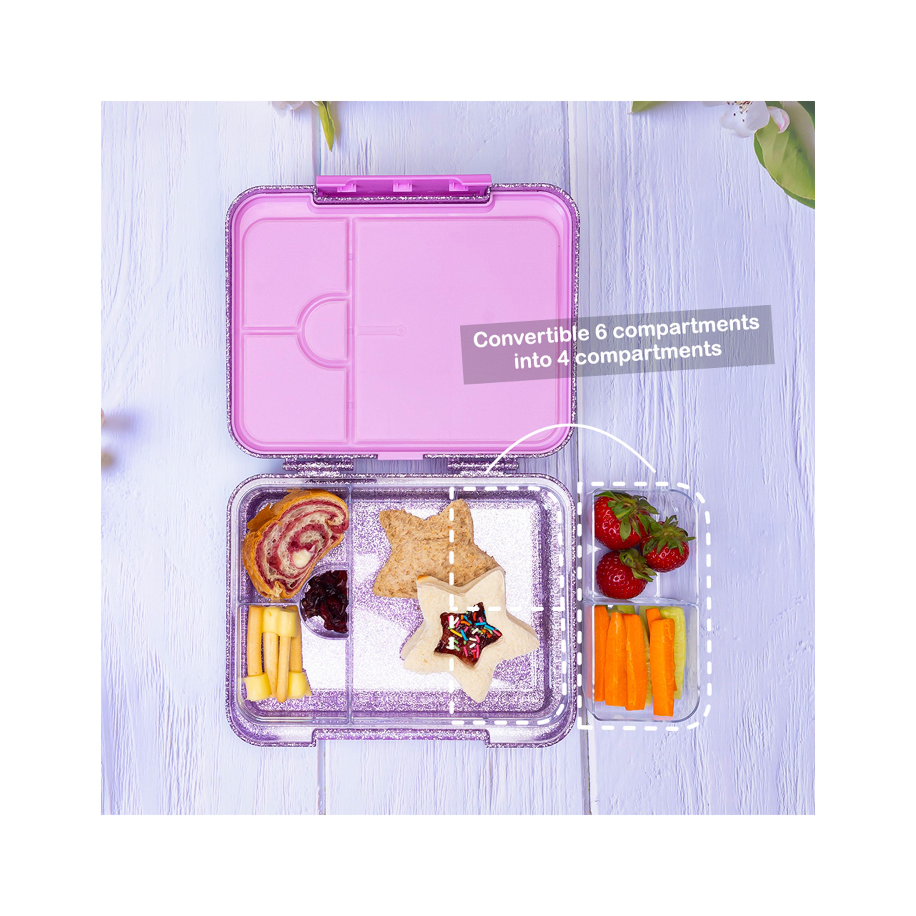 صندوق غداء بينتو قابل للتحويل 6 و4 من إيزي كيدز، جليتر-school-lunchessentials-lunchboxes-image-3