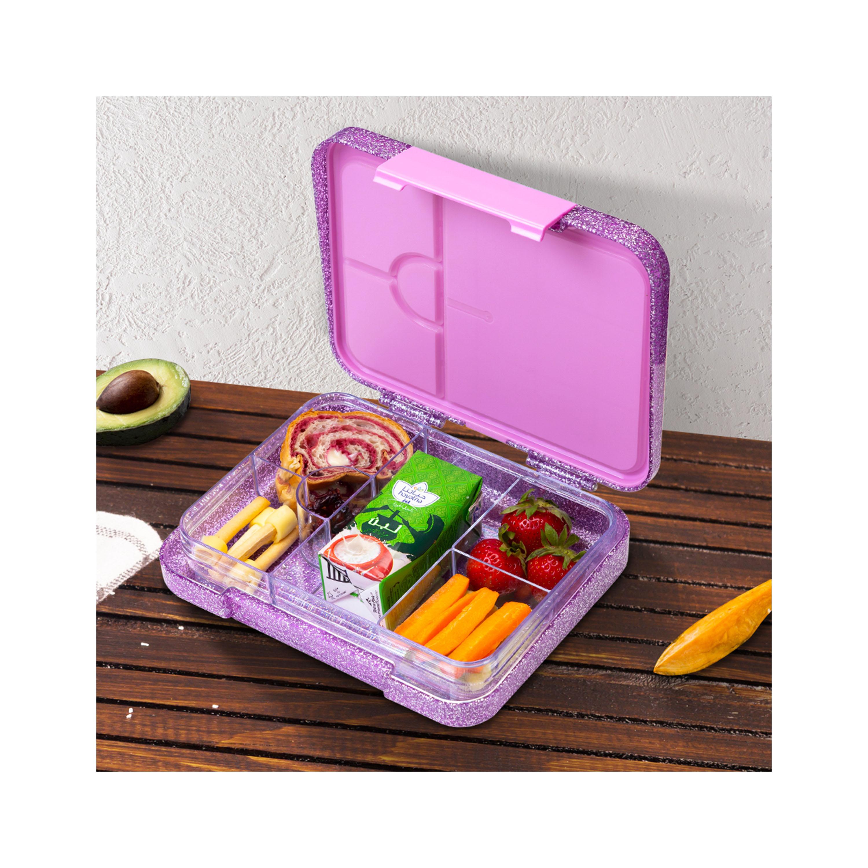 صندوق غداء بينتو قابل للتحويل 6 و4 من إيزي كيدز، جليتر-school-lunchessentials-lunchboxes-image-4