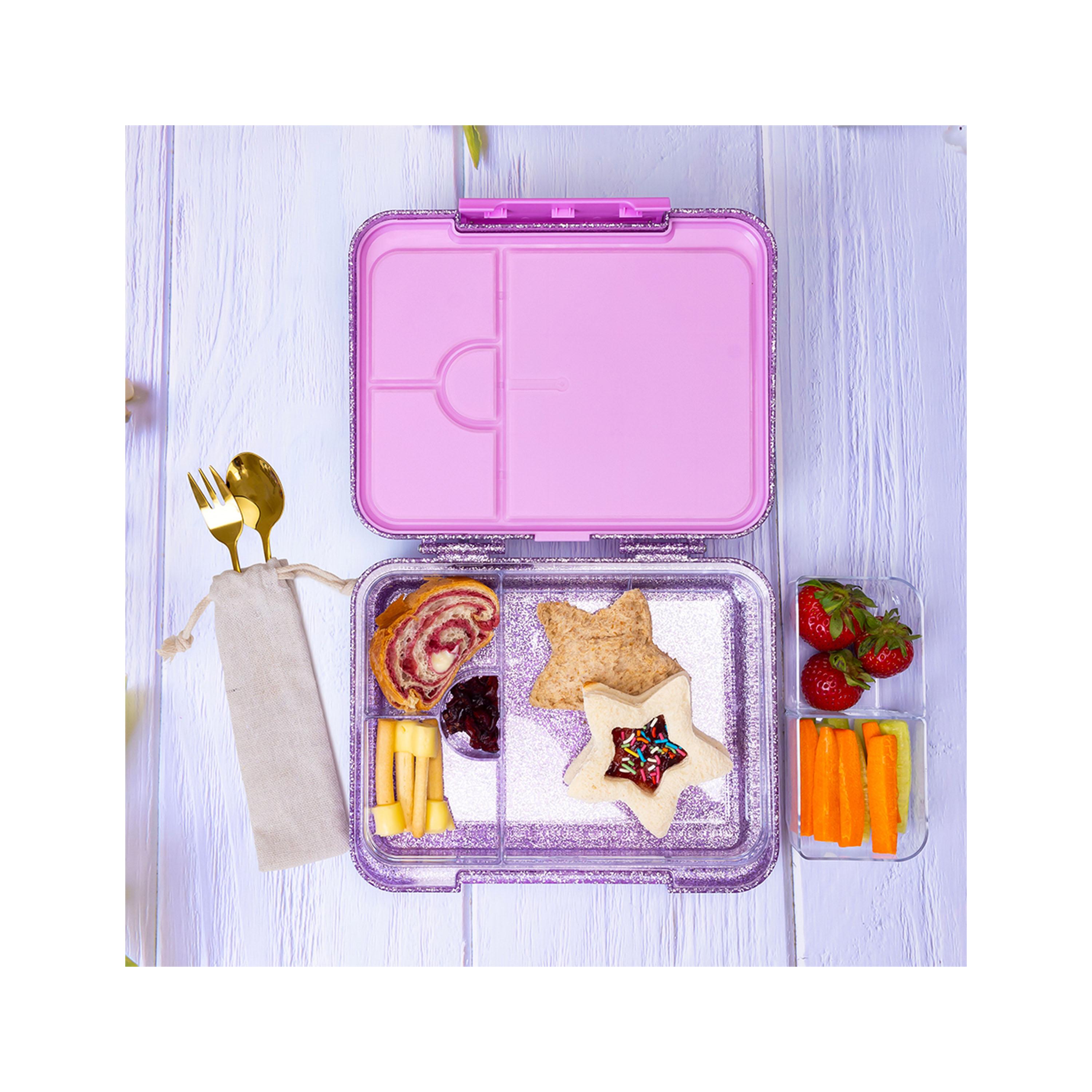صندوق غداء بينتو قابل للتحويل 6 و4 من إيزي كيدز، جليتر-school-lunchessentials-lunchboxes-image-5
