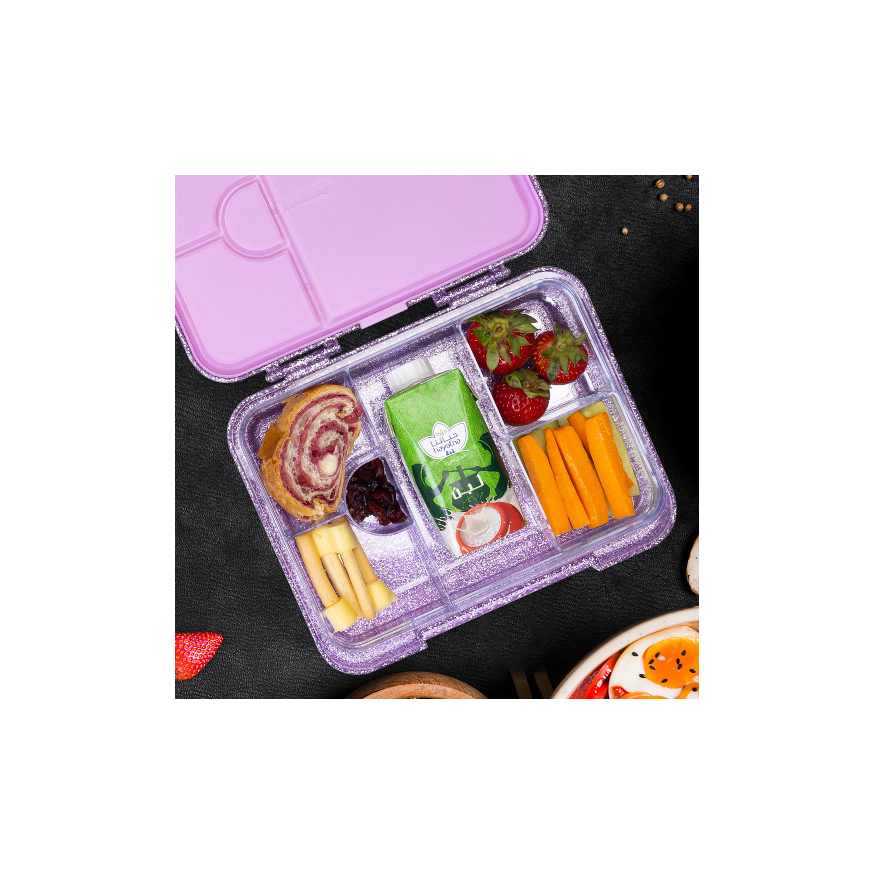 صندوق غداء بينتو قابل للتحويل 6 و4 من إيزي كيدز، جليتر-school-lunchessentials-lunchboxes-image-8