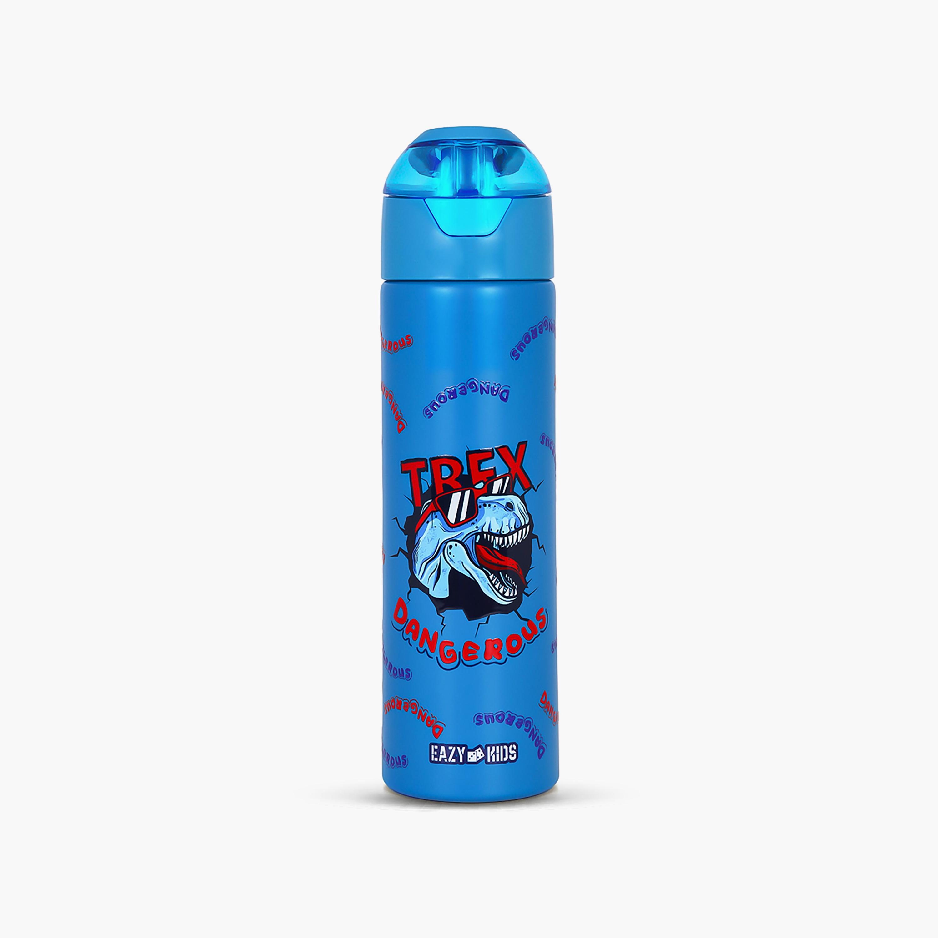 Eazy Kids Insulated Stainless Steel Water Bottle with Spray Dino, 640ml-school-waterbottles-image-1