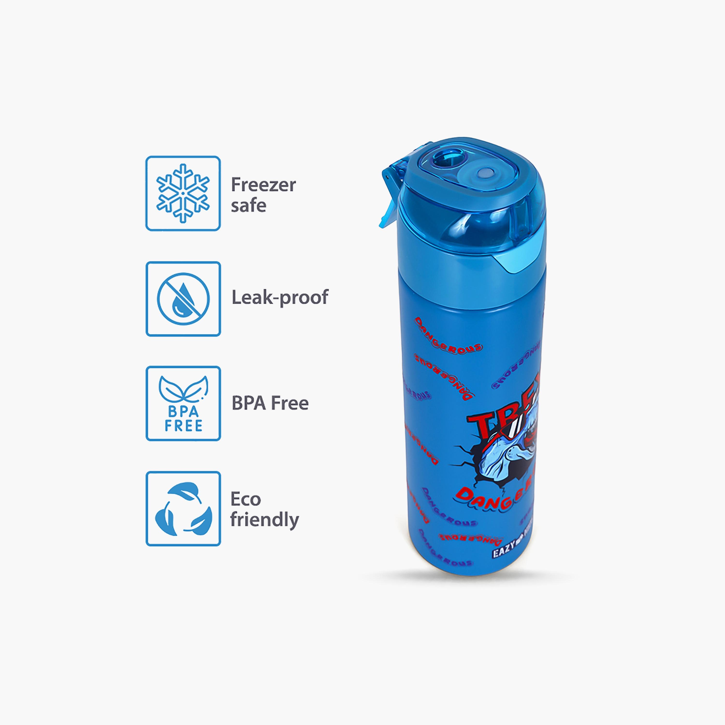 Eazy Kids Insulated Stainless Steel Water Bottle with Spray Dino, 640ml-school-waterbottles-image-3