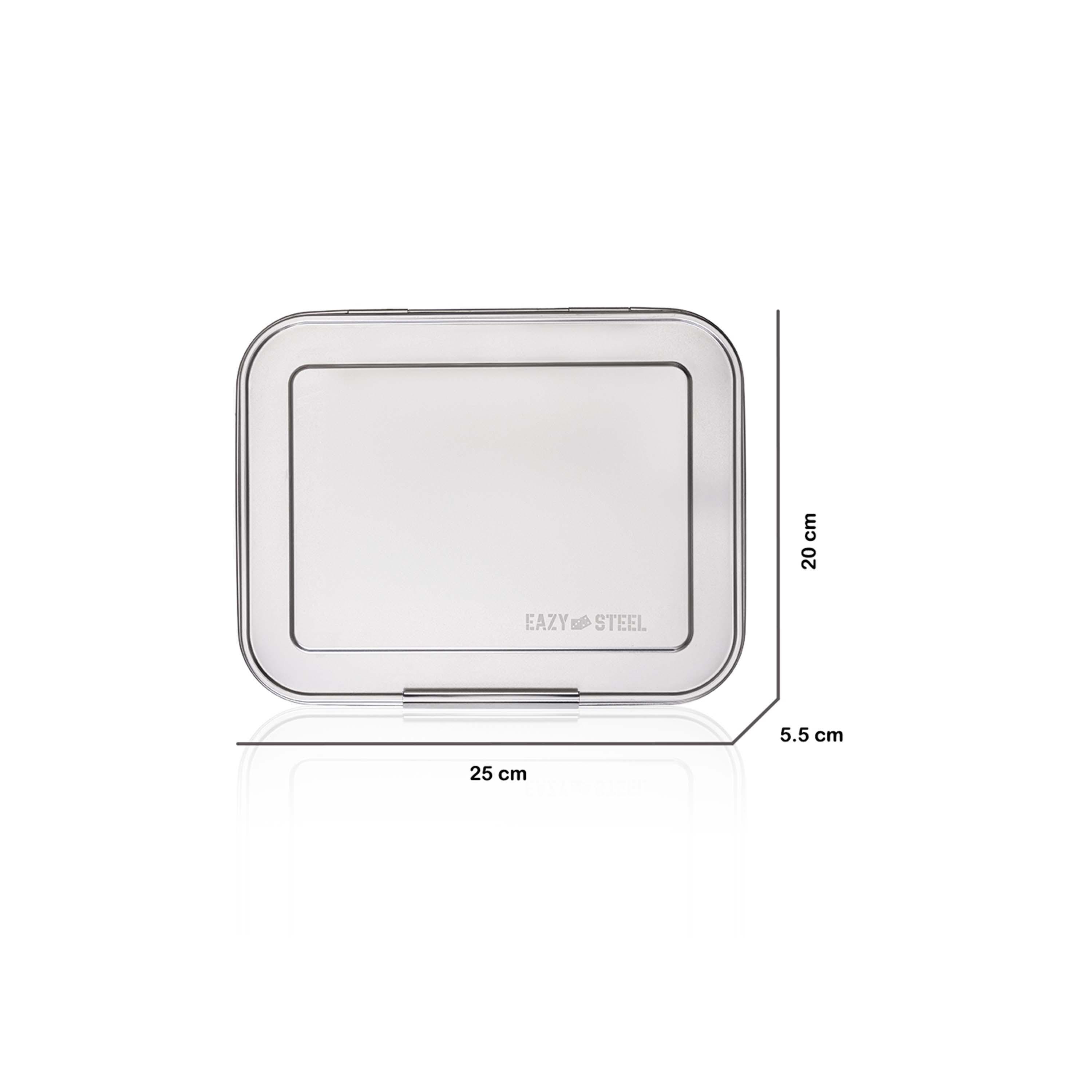 Eazy Kids 3 Compartment Bento Stainless Steel Lunch Box, 1750-school-lunchessentials-lunchboxes-image-10