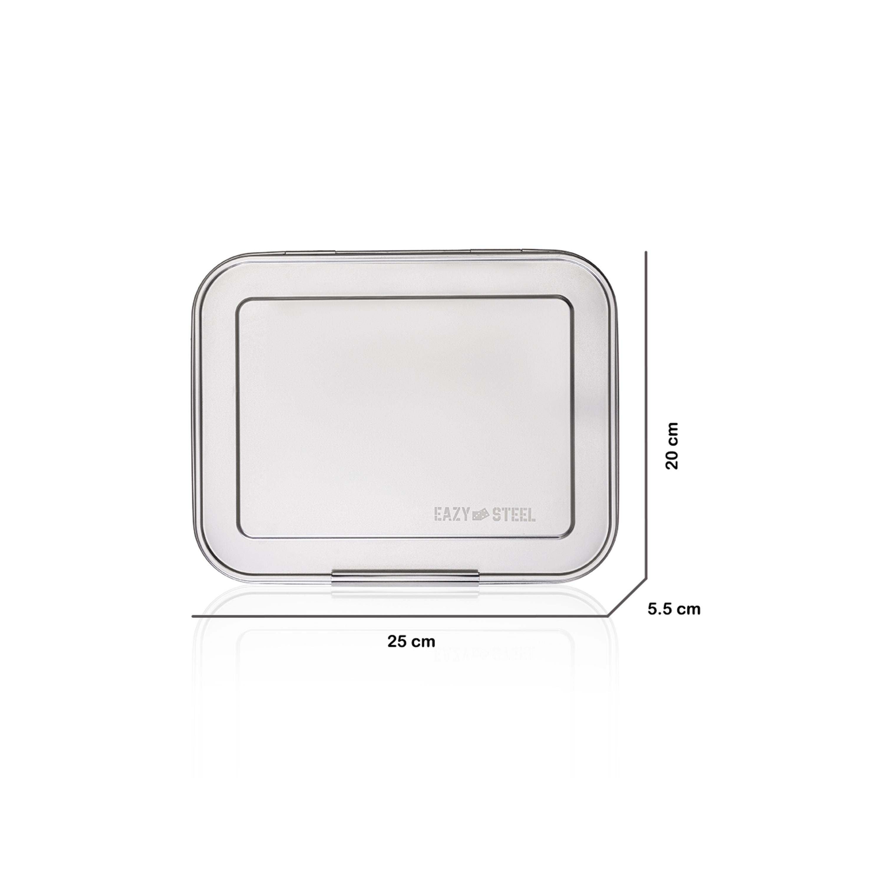 Eazy Kids 3 Compartment Bento Stainless Steel Lunch Box, 1750-school-lunchessentials-lunchboxes-image-11