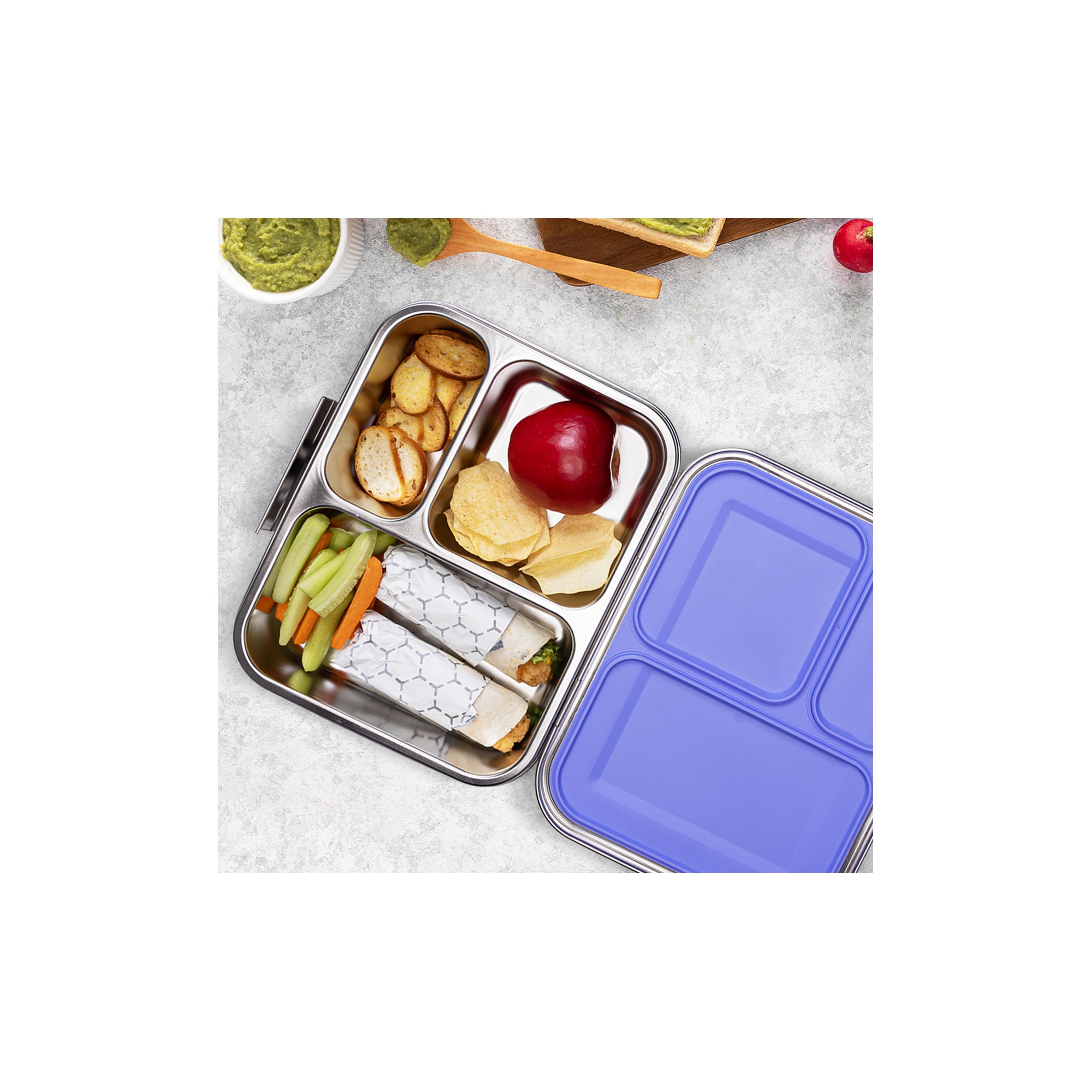 صندوق غداء من الستانلس ستيل 3 أقسام من إيزي كيدز، 1750-school-lunchessentials-lunchboxes-image-5